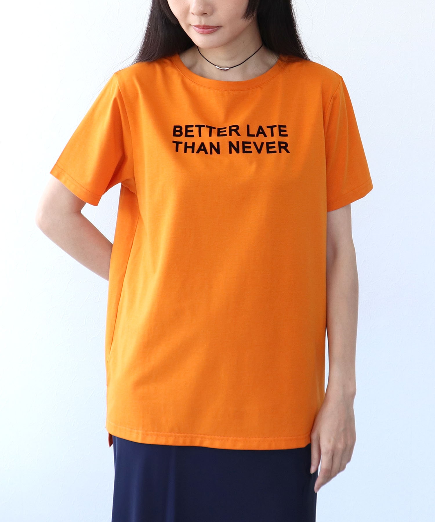 フロッキーロゴプリントTシャツ