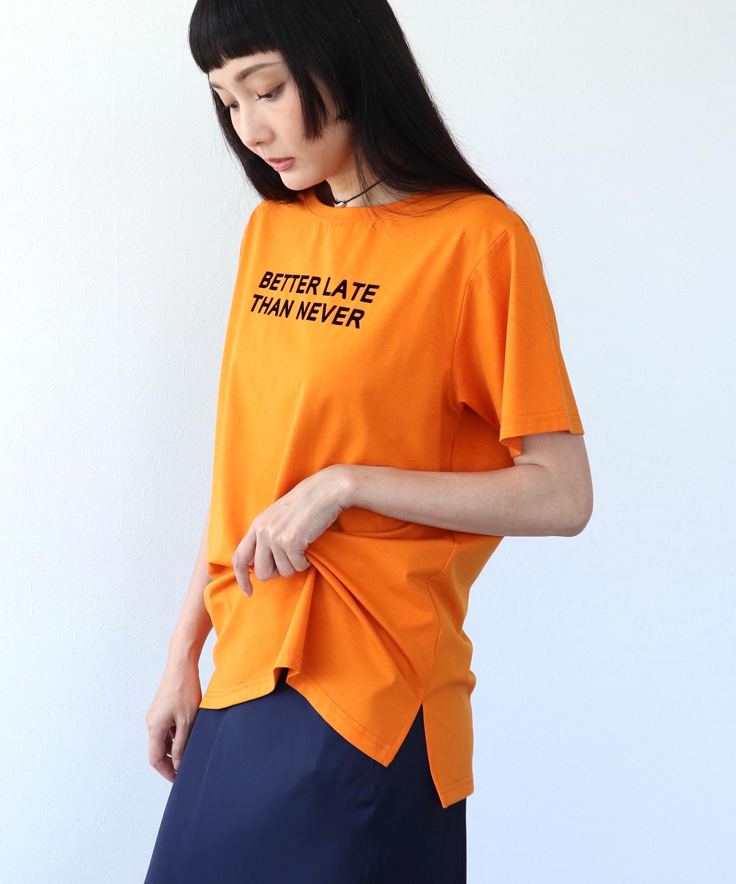 フロッキーロゴプリントTシャツ