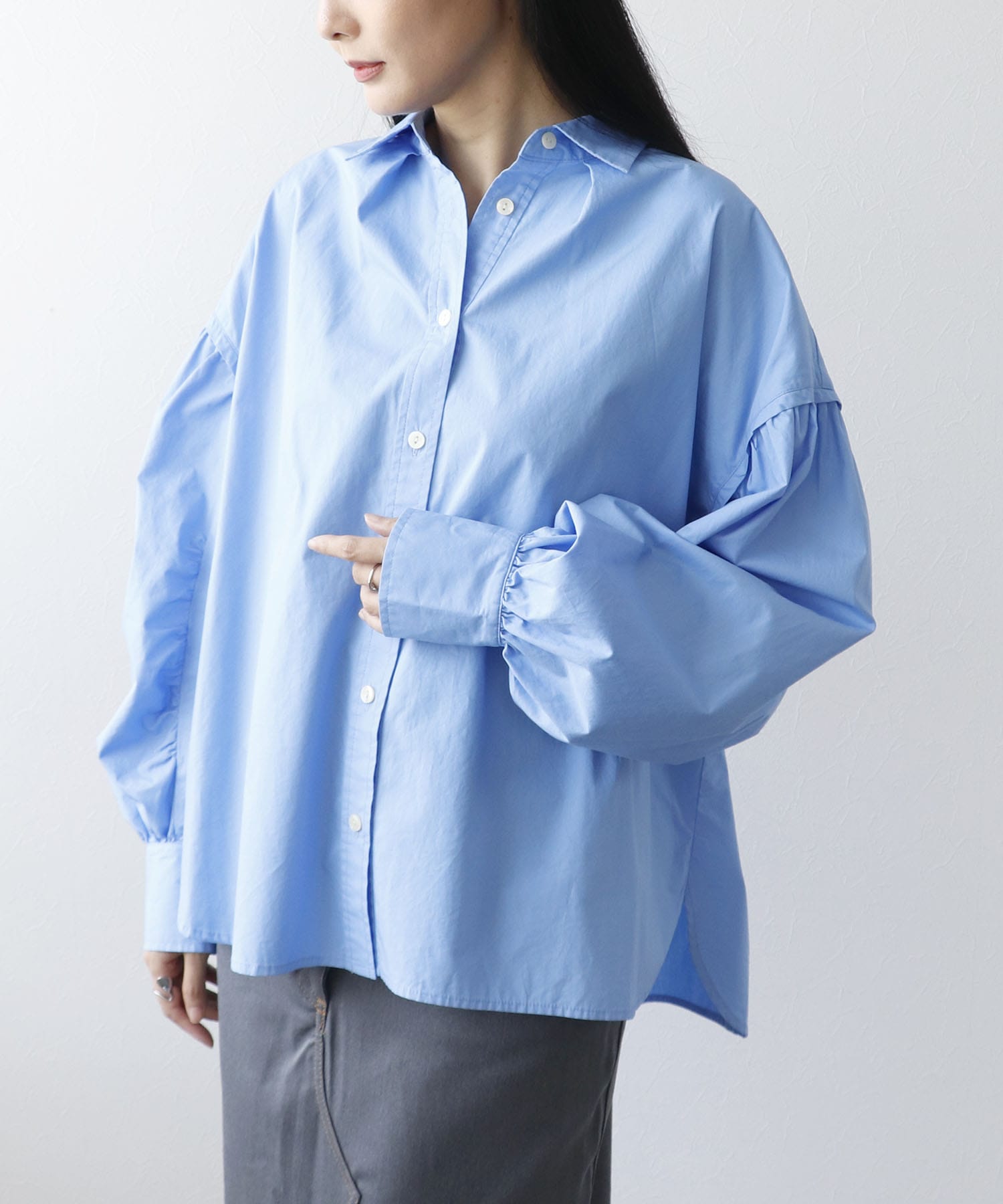 ボリュームスリーブシャツ