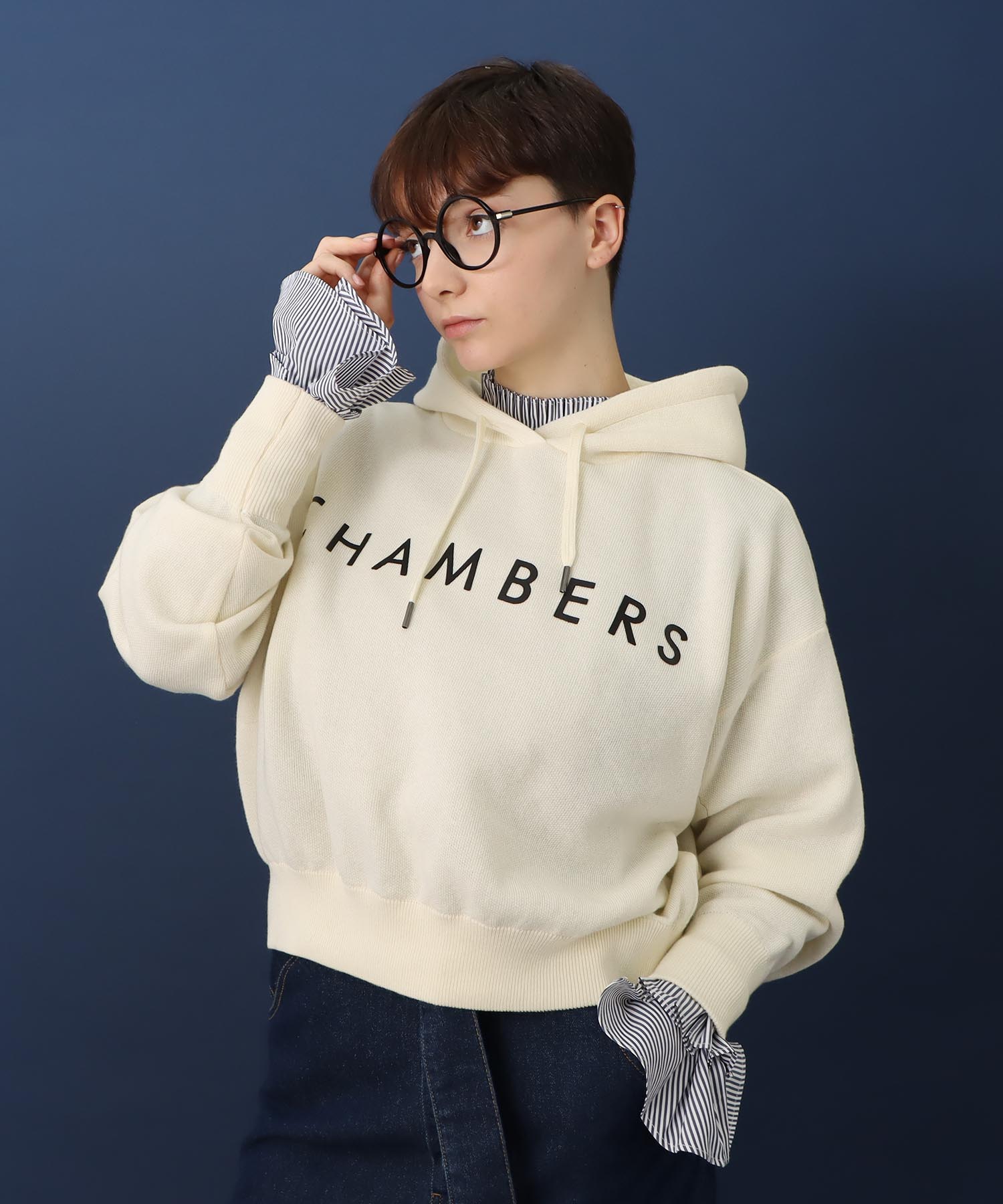 スエットライクロゴパーカー