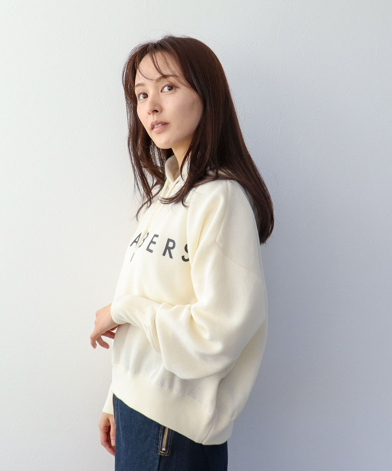 スエットライクロゴパーカー