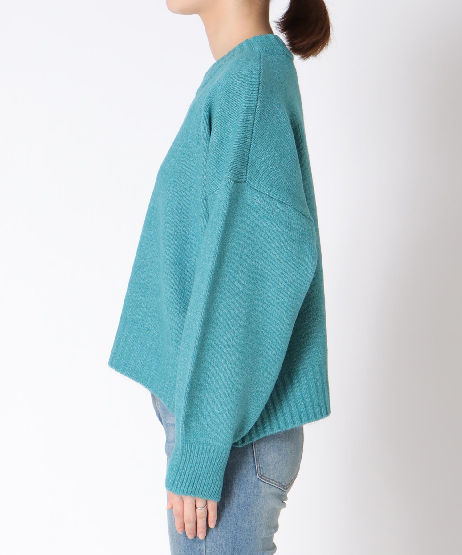 クルーネックショートプルオーバー