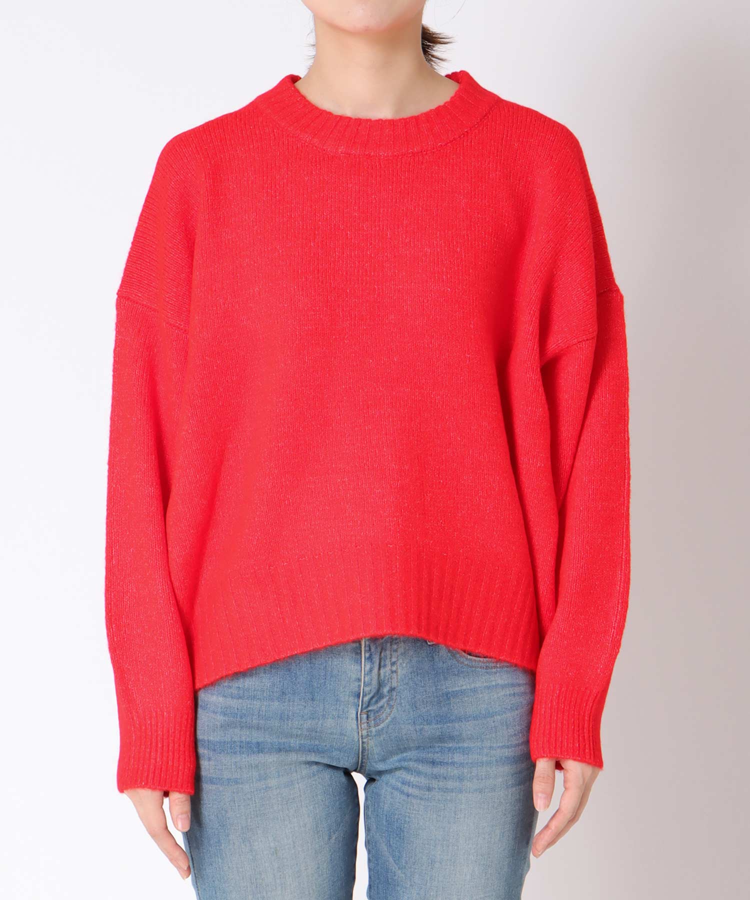 クルーネックショートプルオーバー