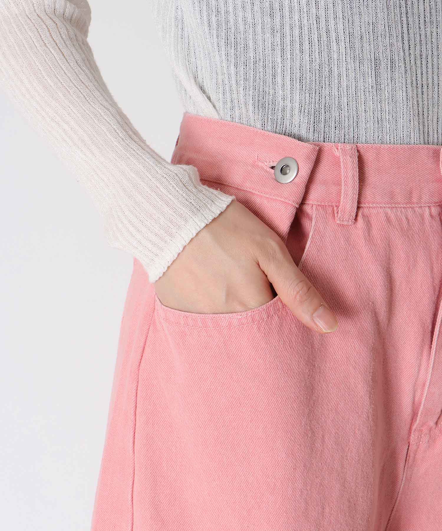 《WEB先行発売》ビンテージ加工カラーデニム