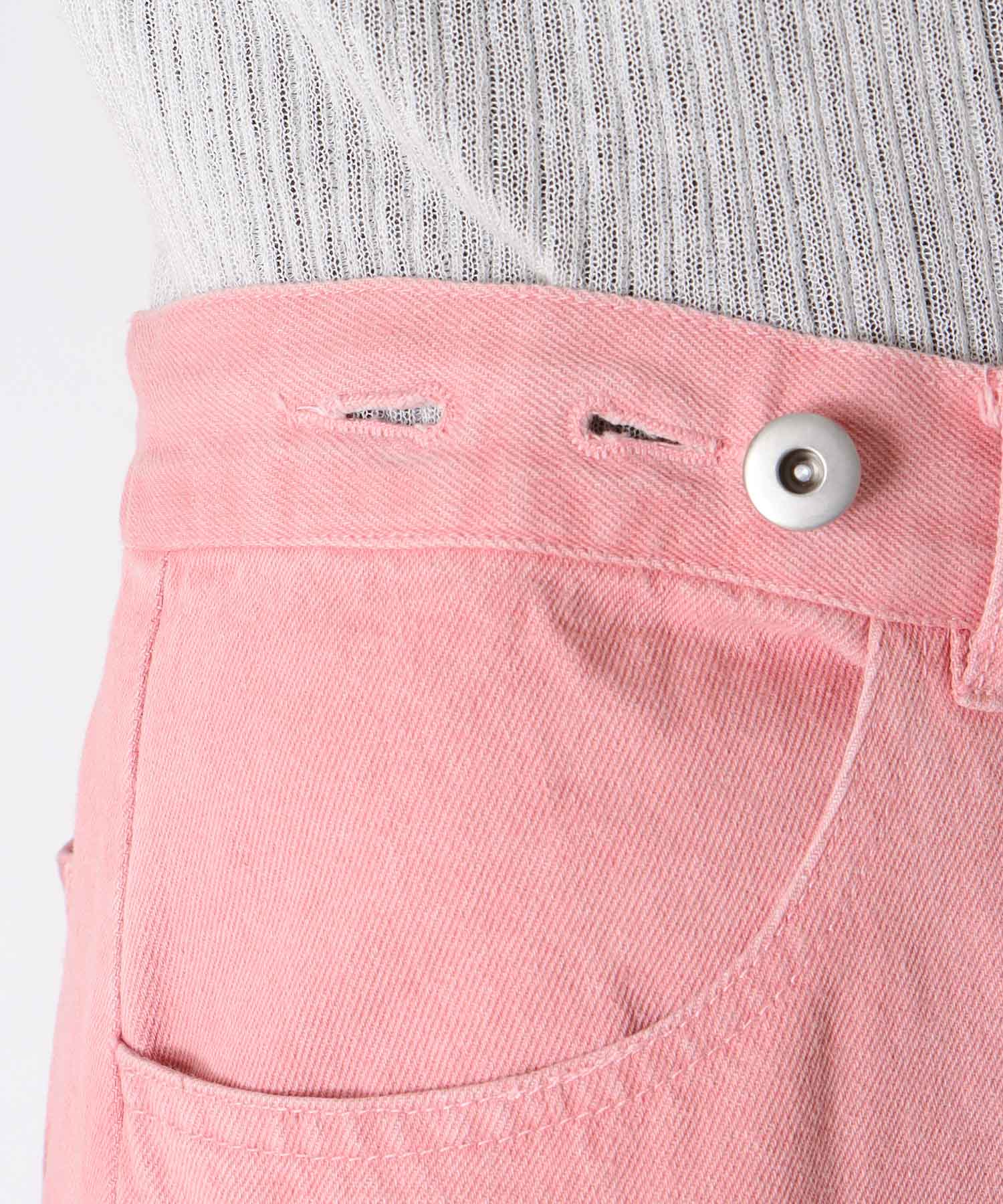 《WEB先行発売》ビンテージ加工カラーデニム