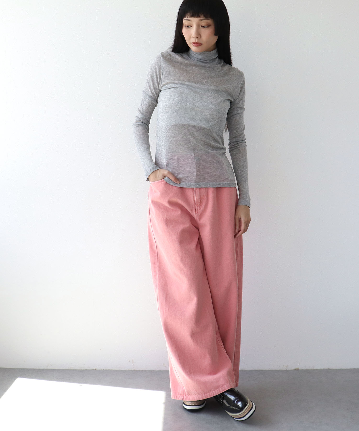 《WEB先行発売》ビンテージ加工カラーデニム