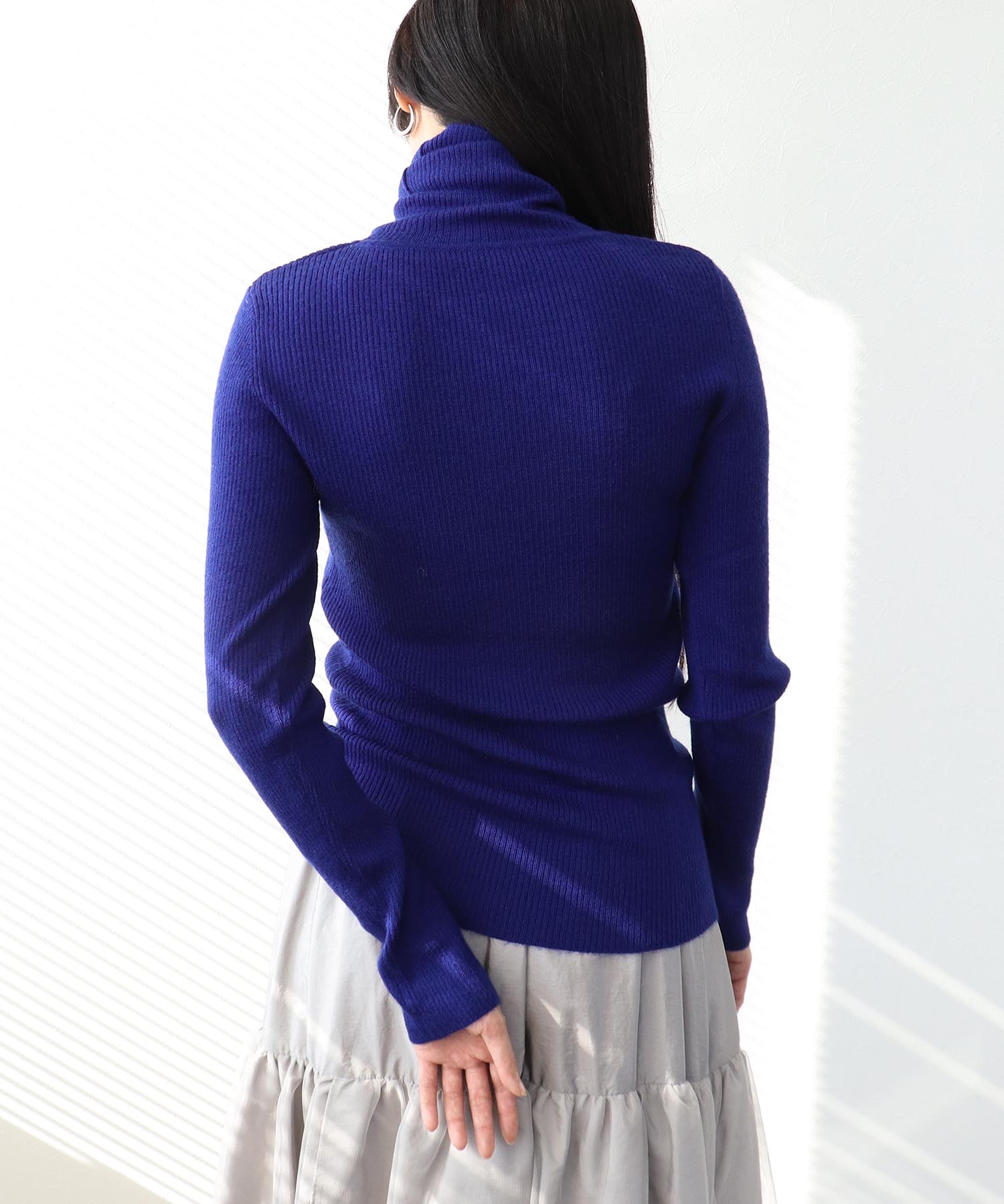 カラーリブタートルネックプルオーバーⅡ