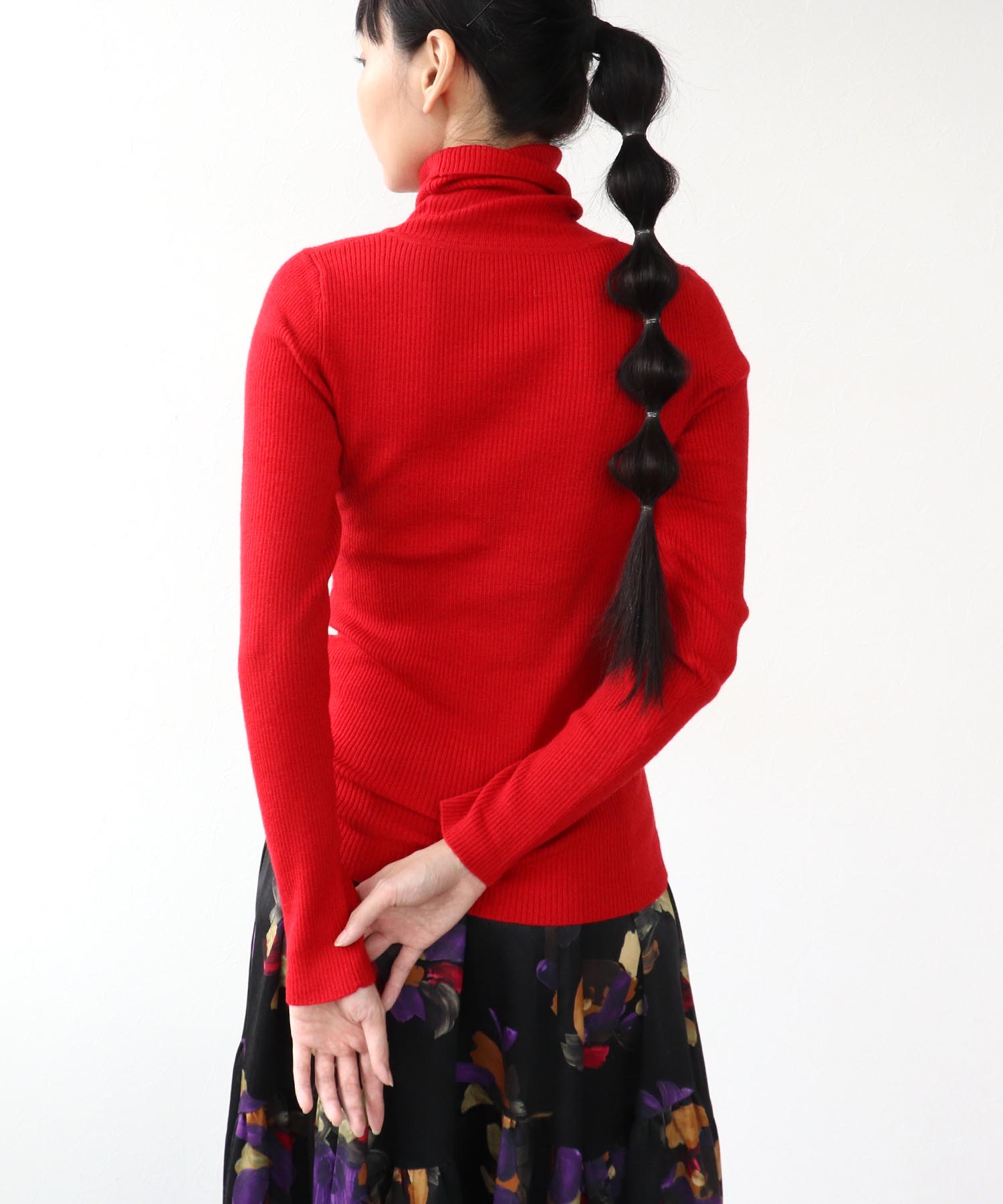 カラーリブタートルネックプルオーバーⅡ