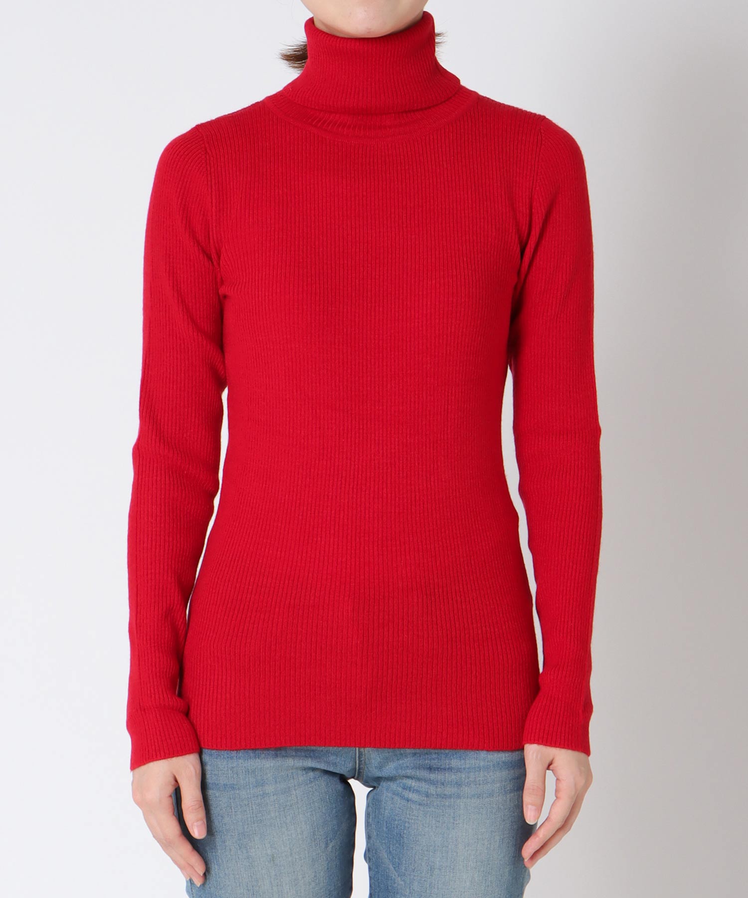 カラーリブタートルネックプルオーバーⅡ