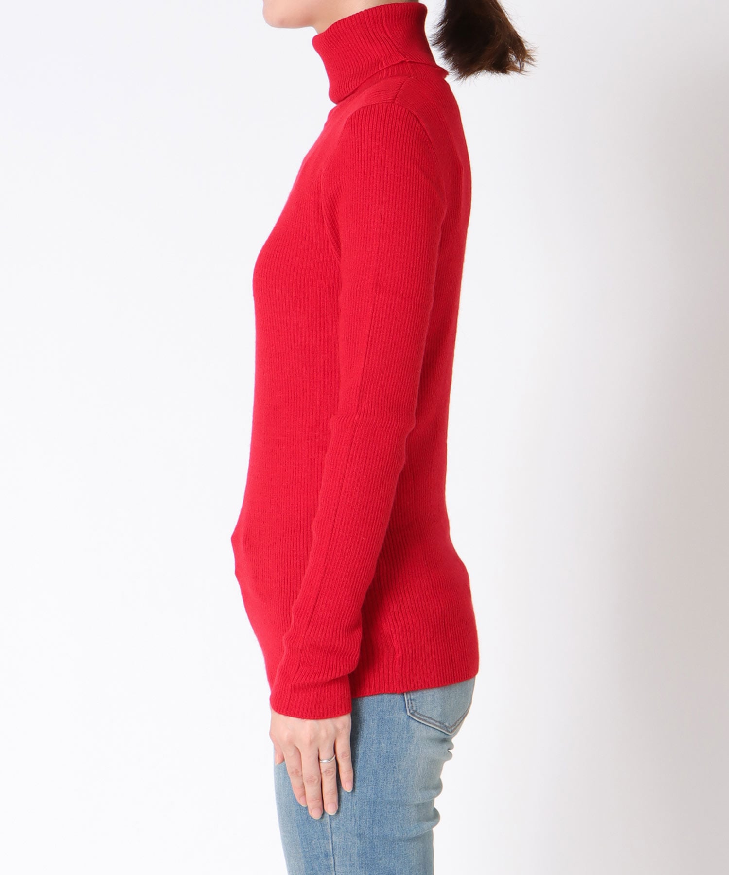 カラーリブタートルネックプルオーバーⅡ