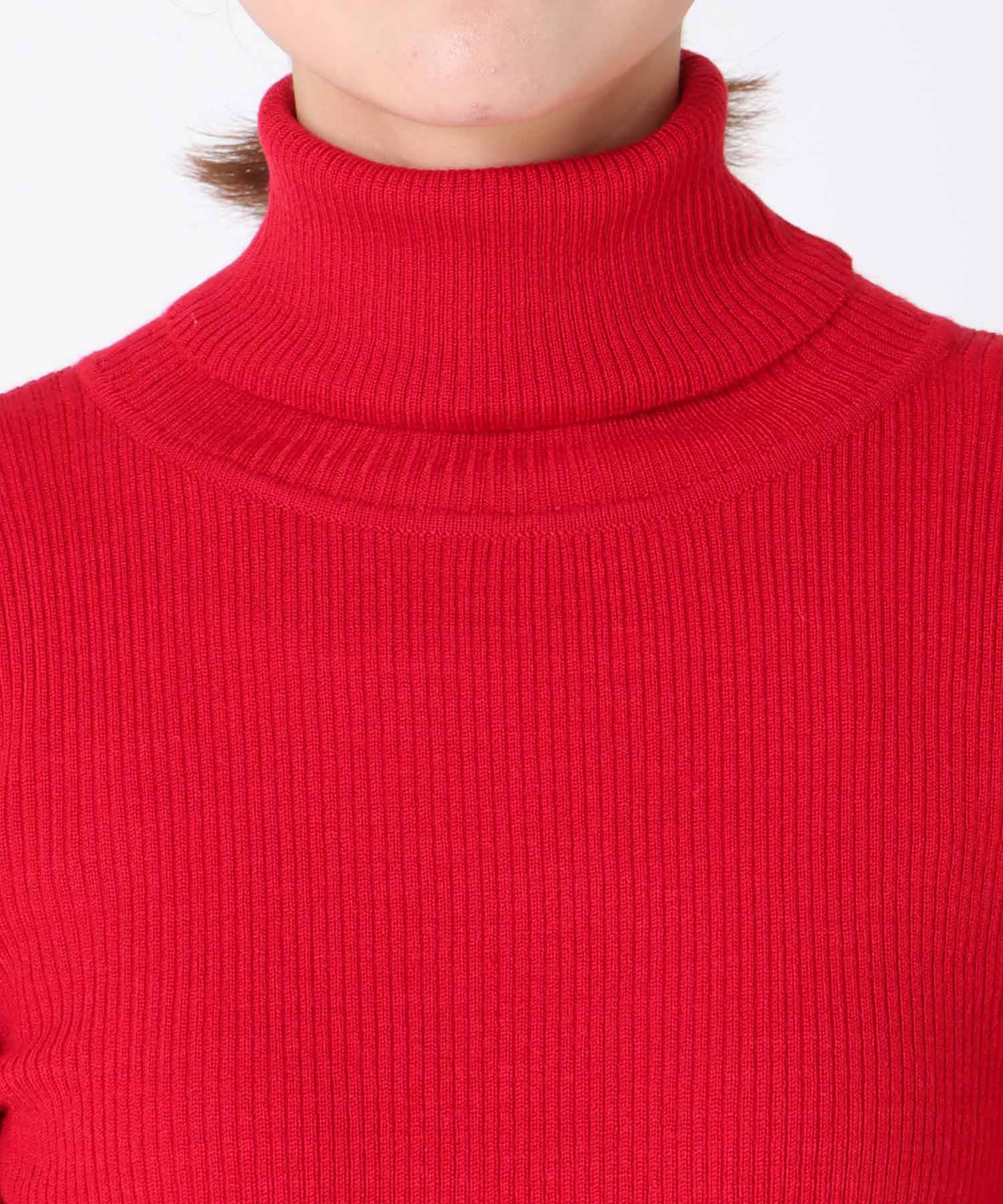 カラーリブタートルネックプルオーバーⅡ