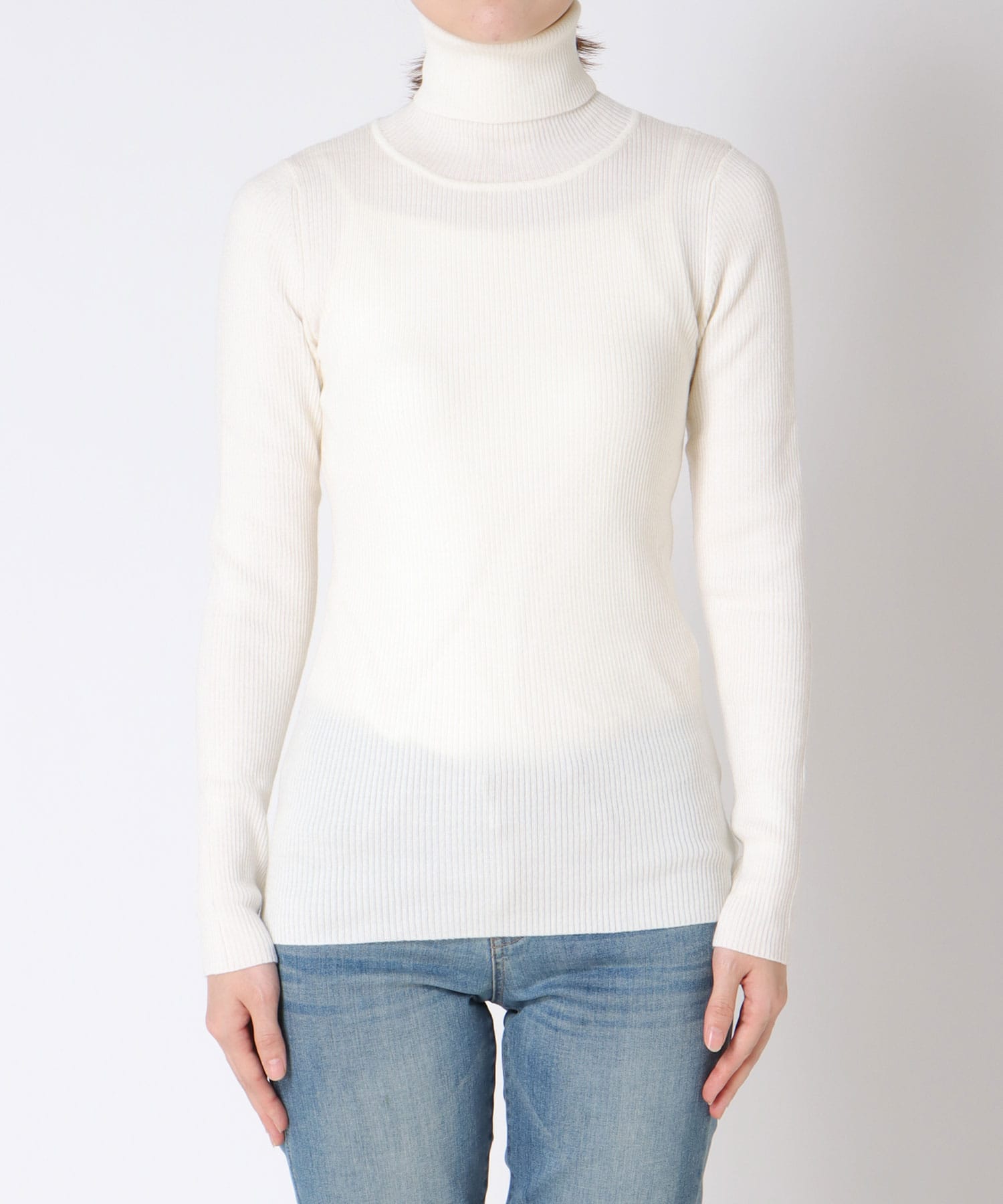 カラーリブタートルネックプルオーバーⅡ