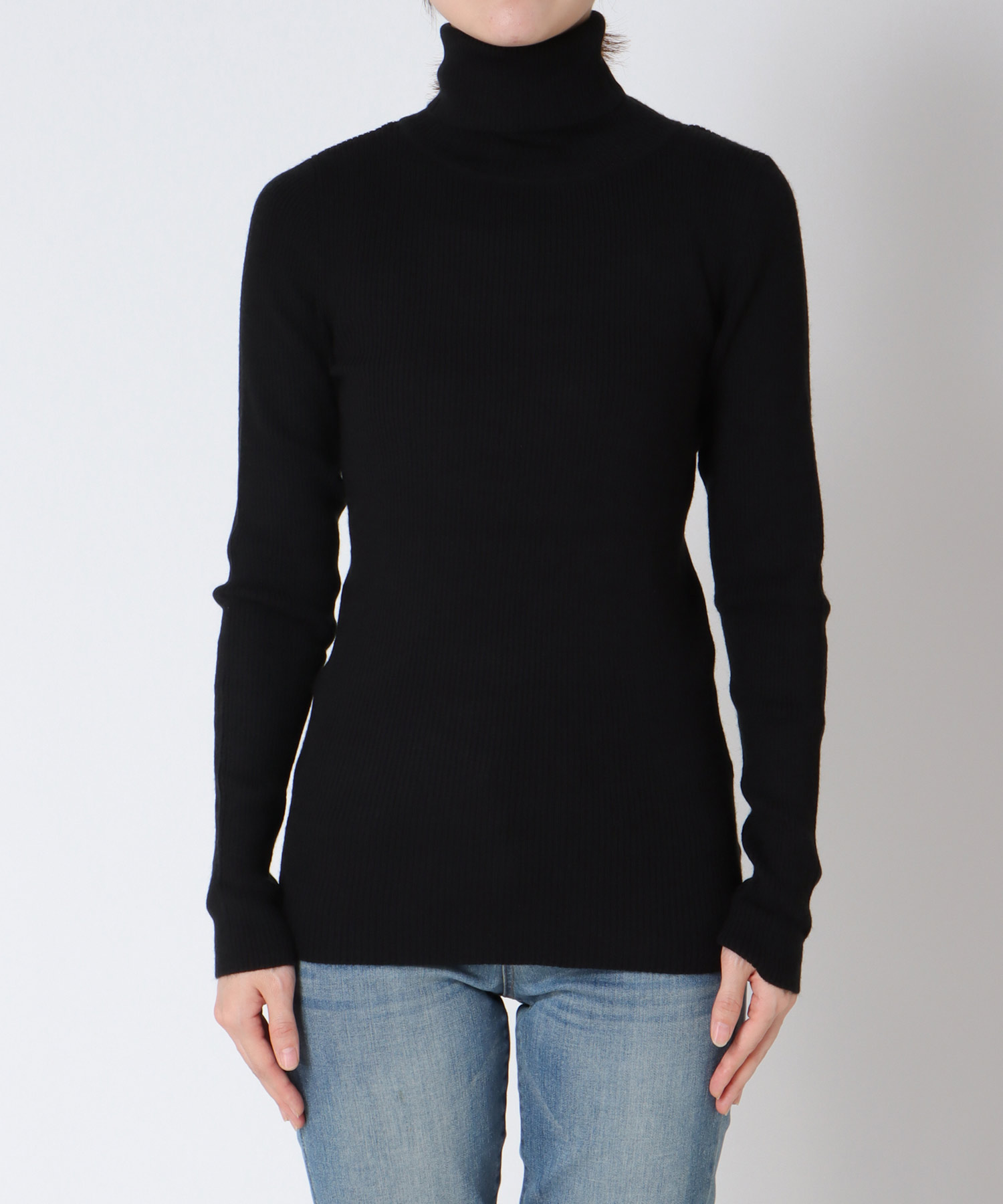 カラーリブタートルネックプルオーバーⅡ