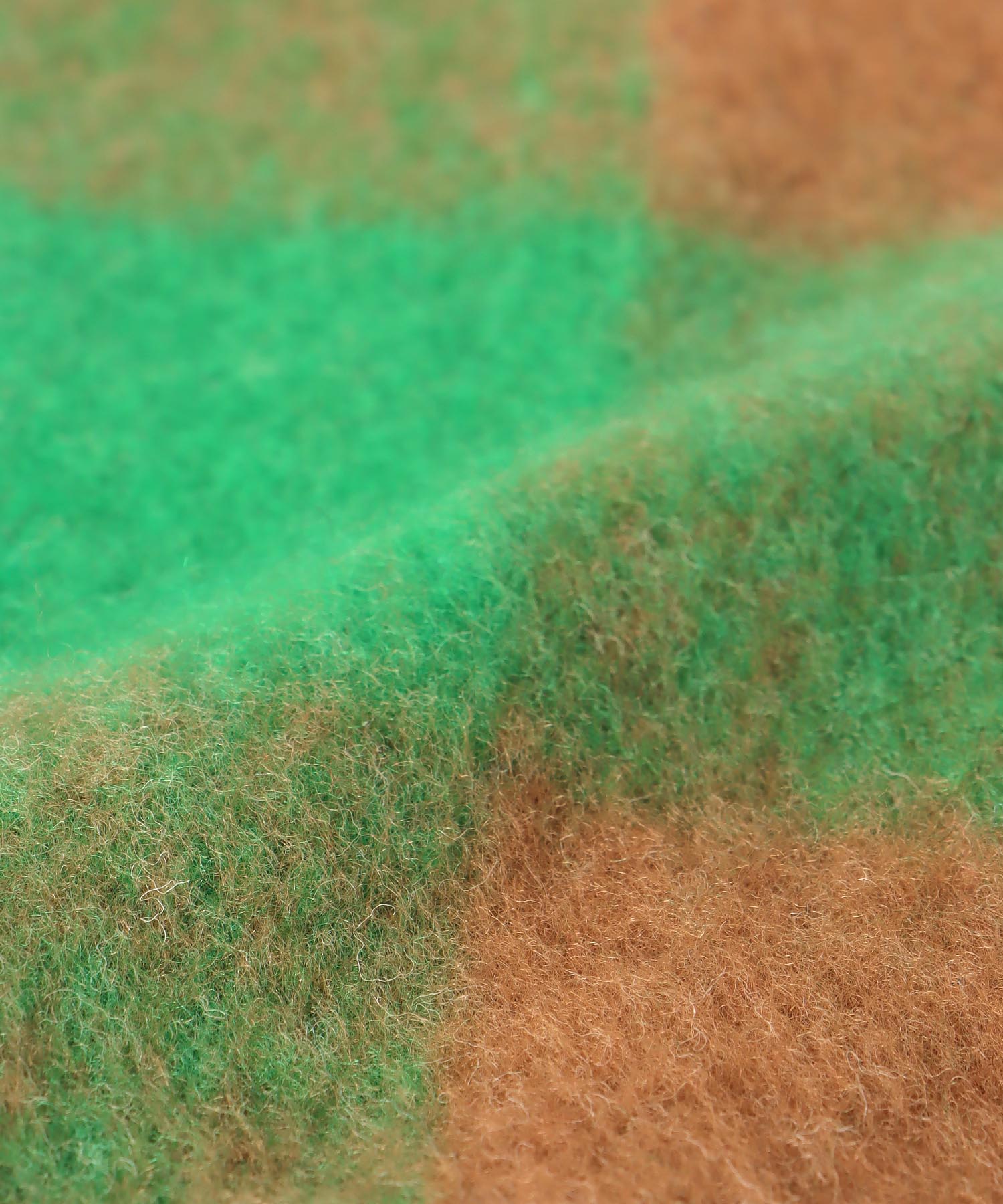 ブロックチェックフリンジマフラー