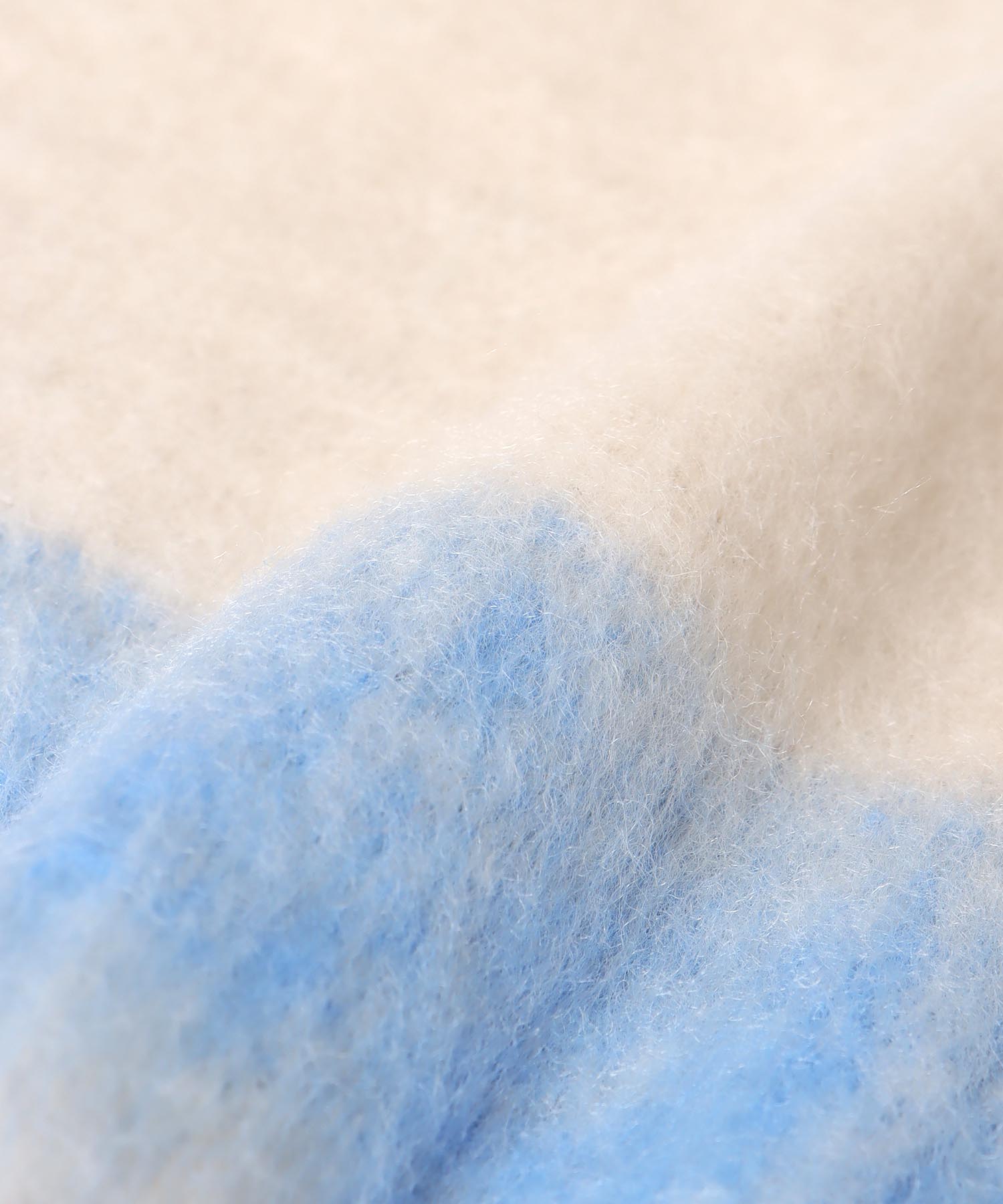 フレーム配色フリンジマフラー