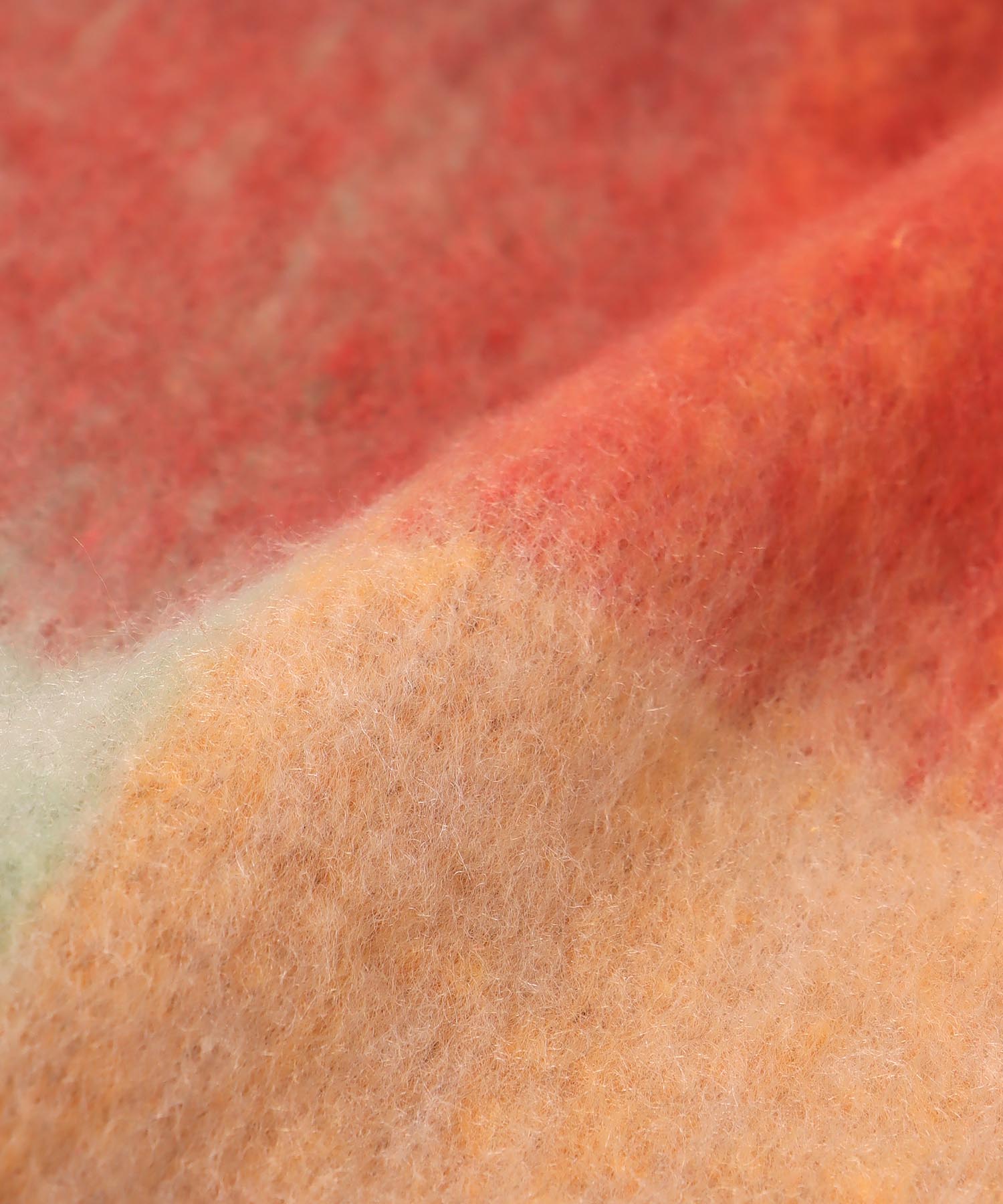 ブロックチェックBIGフリンジマフラー