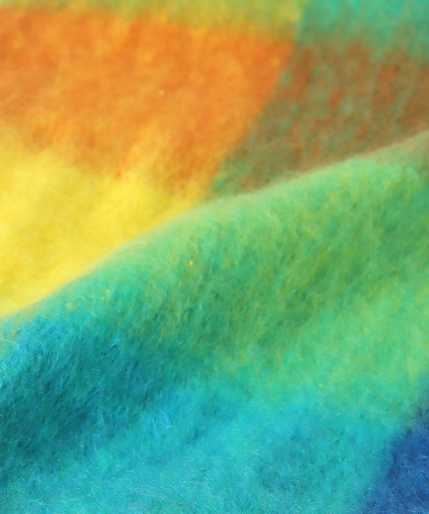 ブロックチェックBIGフリンジマフラー