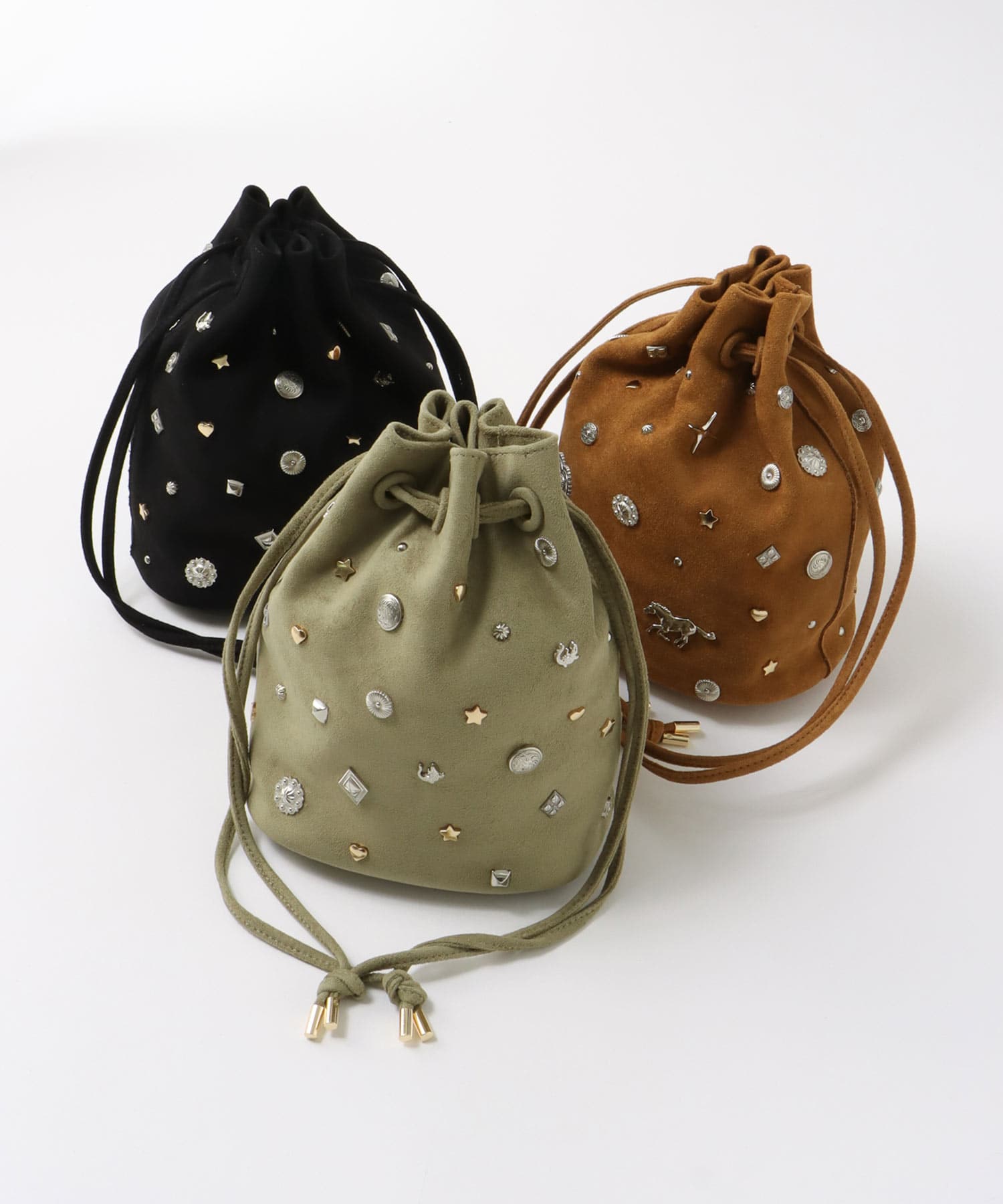 スエードスタッズドロストBAG