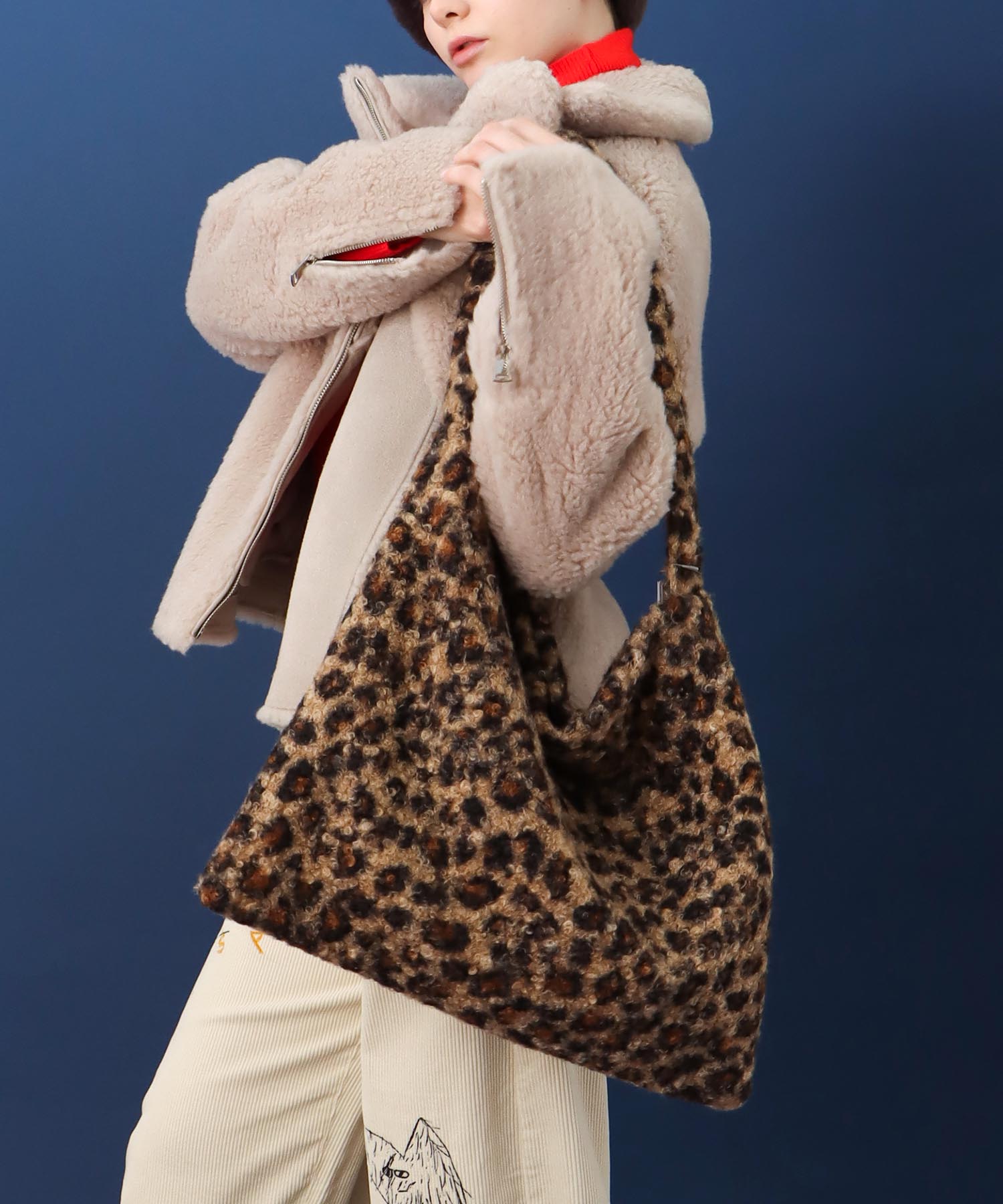 レオパードループツィードワンショルダー