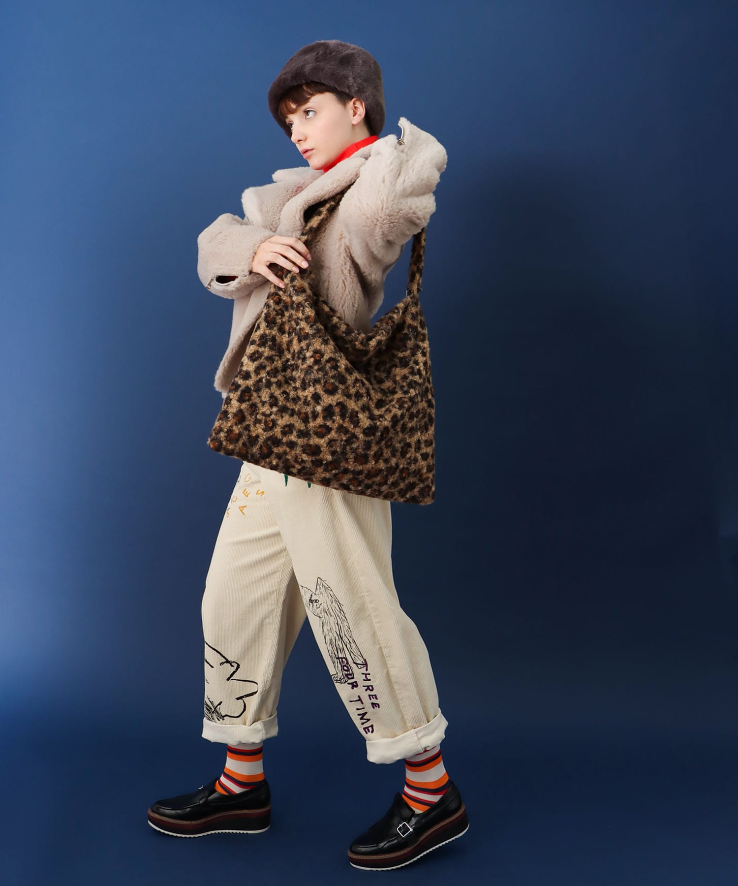 レオパードループツィードワンショルダー