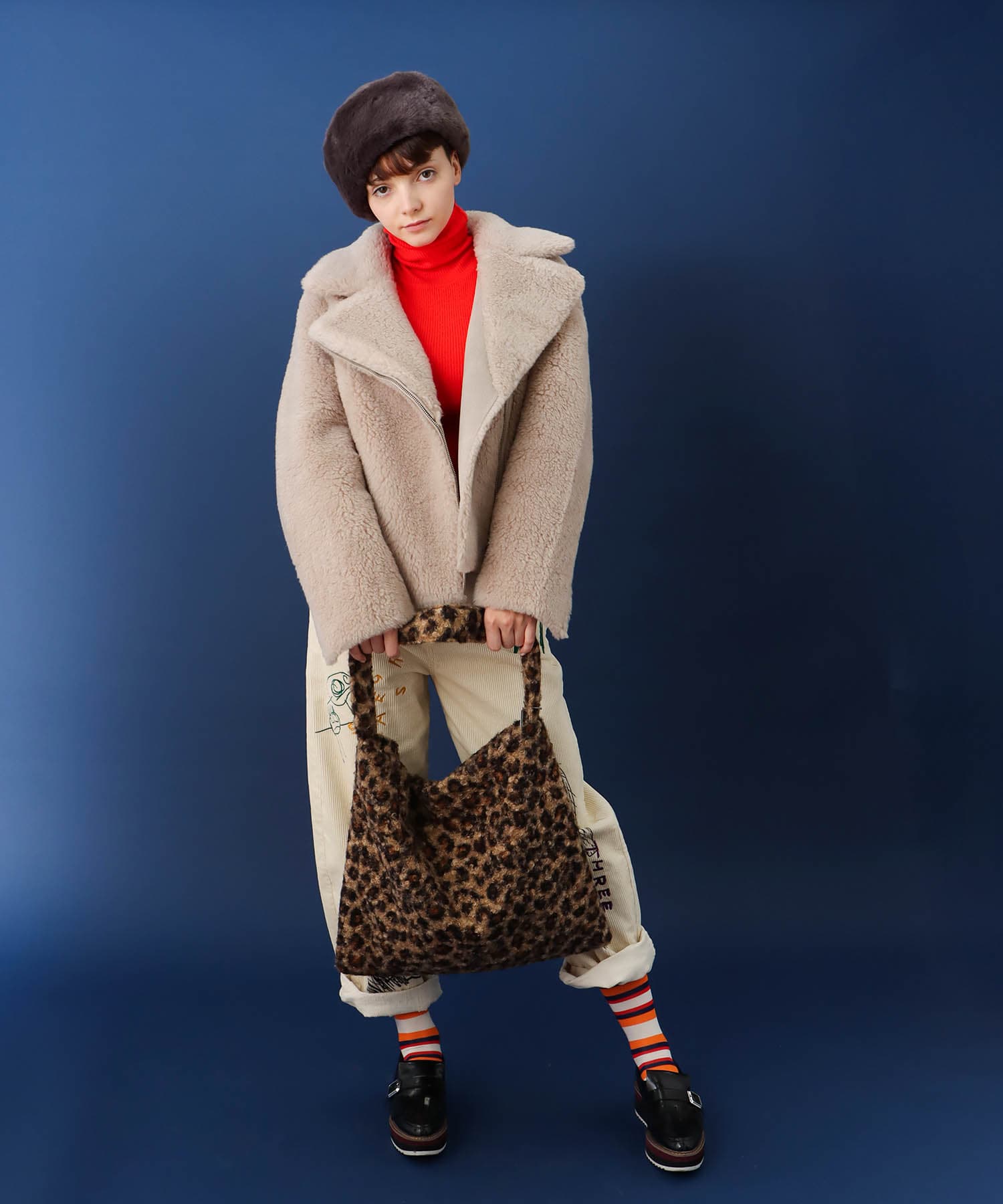 レオパードループツィードワンショルダー