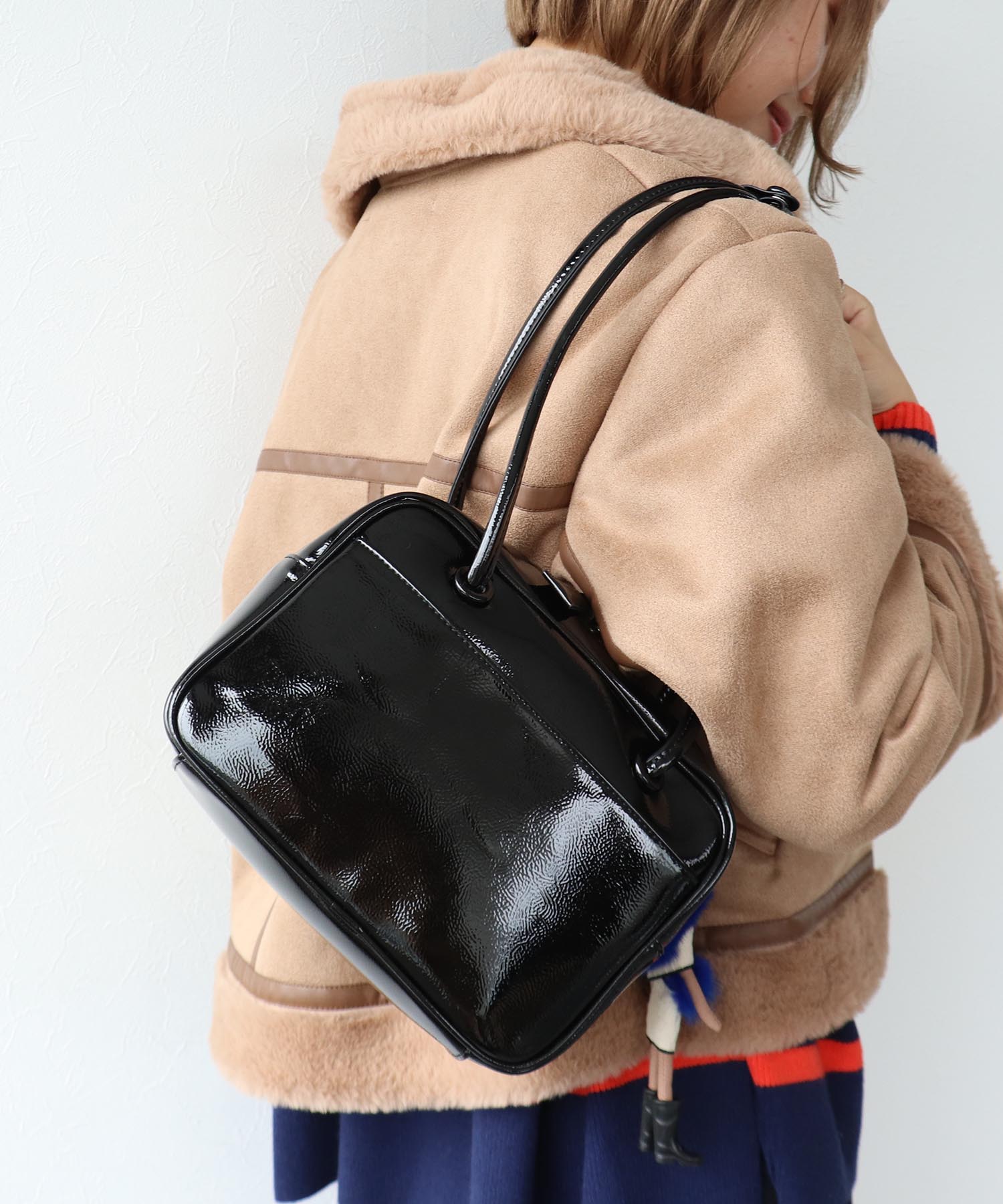 エナメル中型ボストン