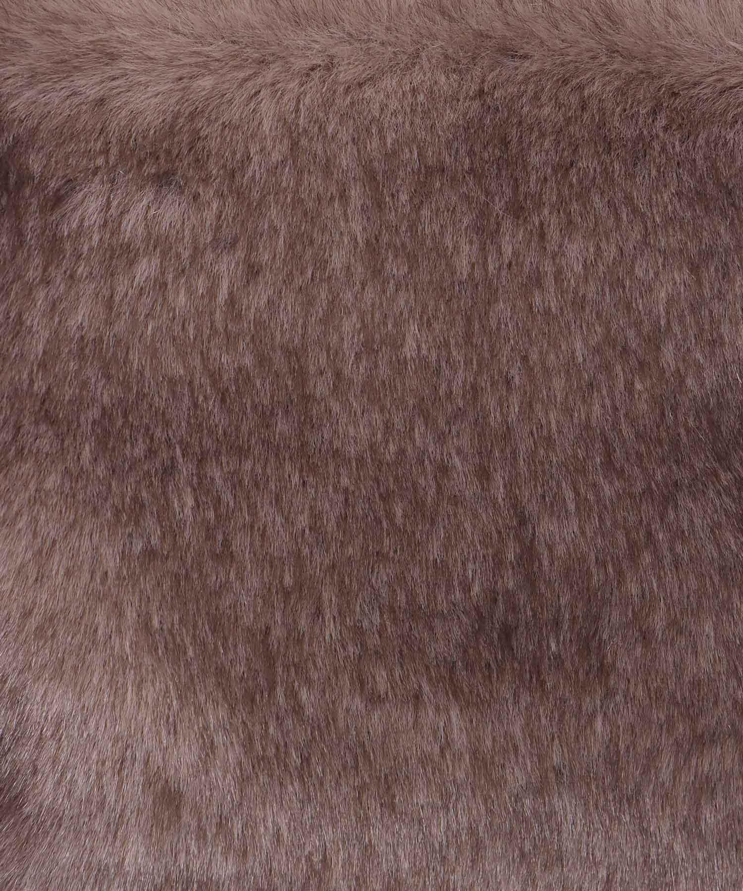 ミンク風エコファー2wayボックストート