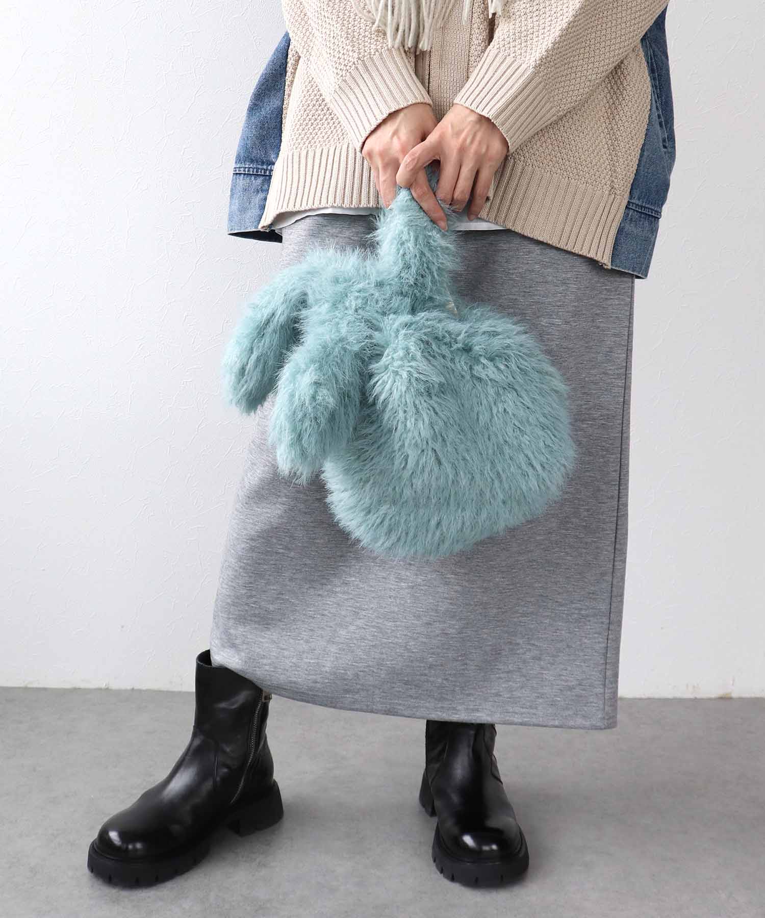 うさ耳シャギーファーBAG