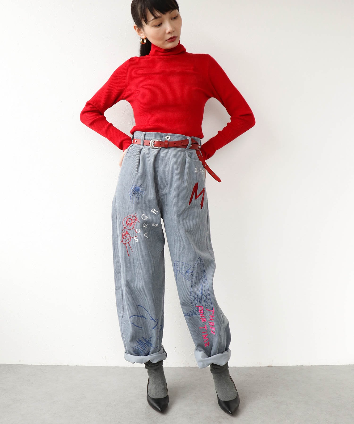 ハートスタッズベルト