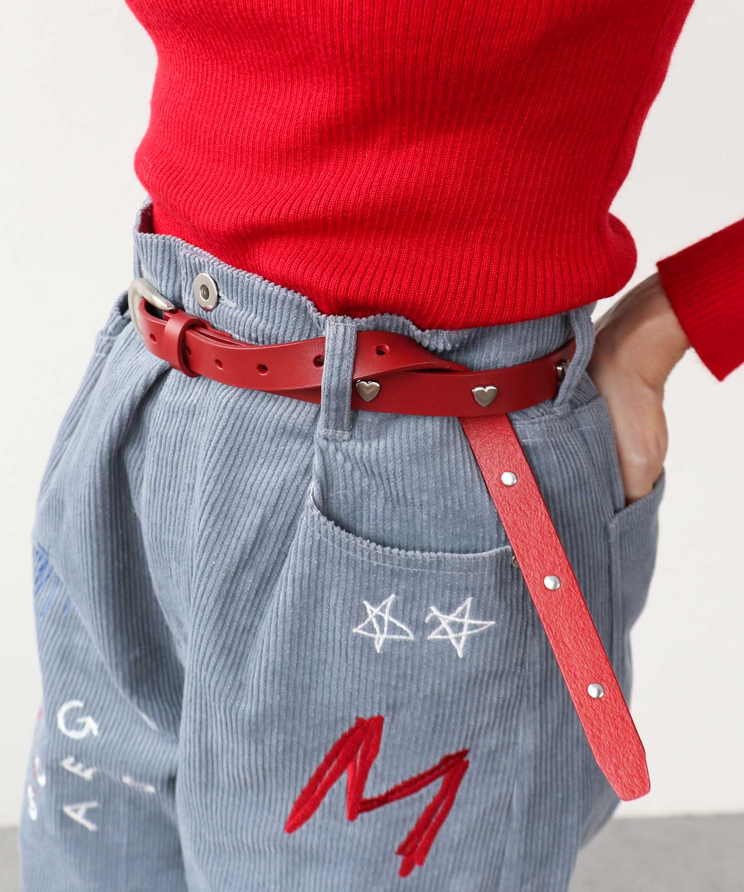 ハートスタッズベルト