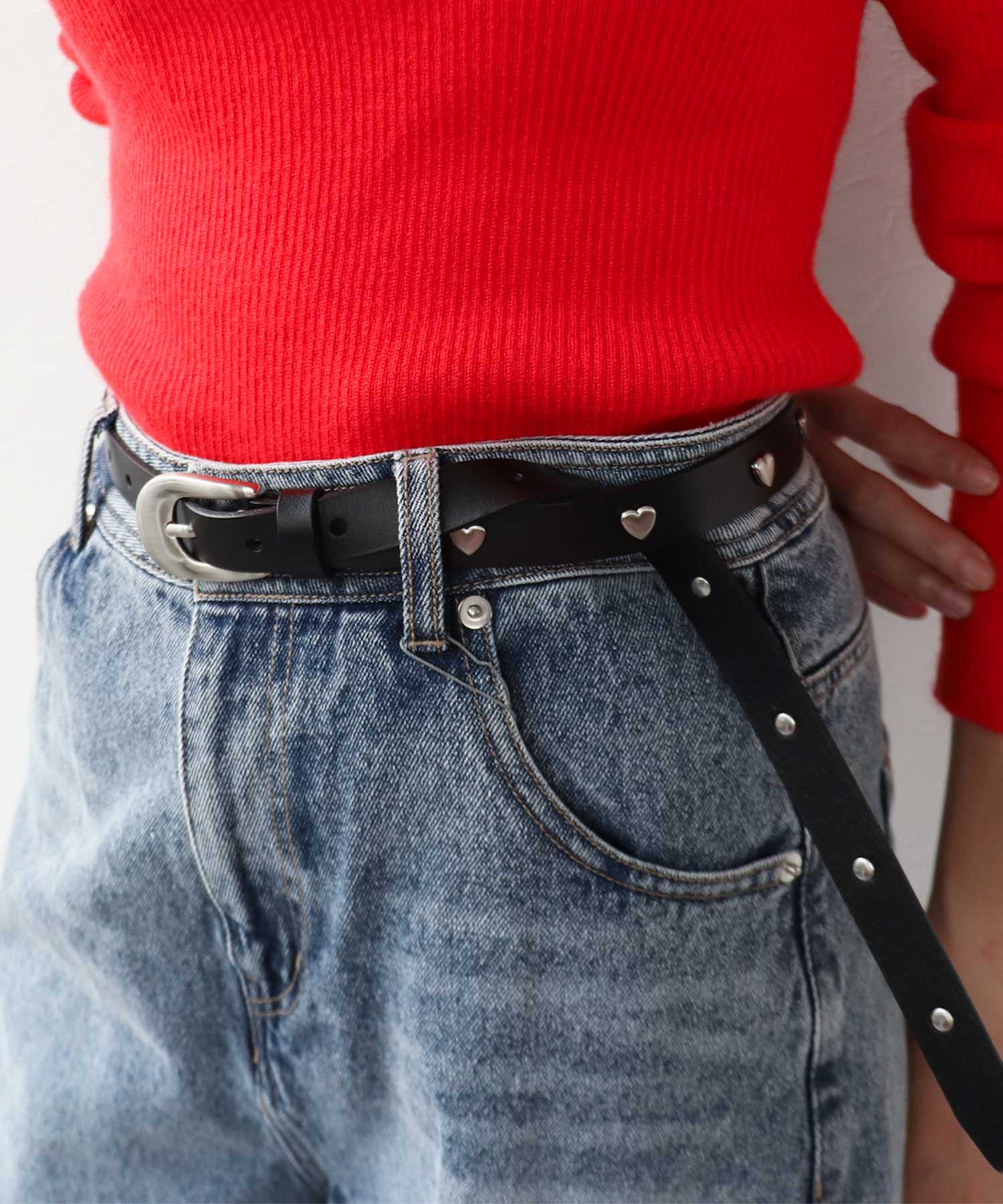 ハートスタッズベルト