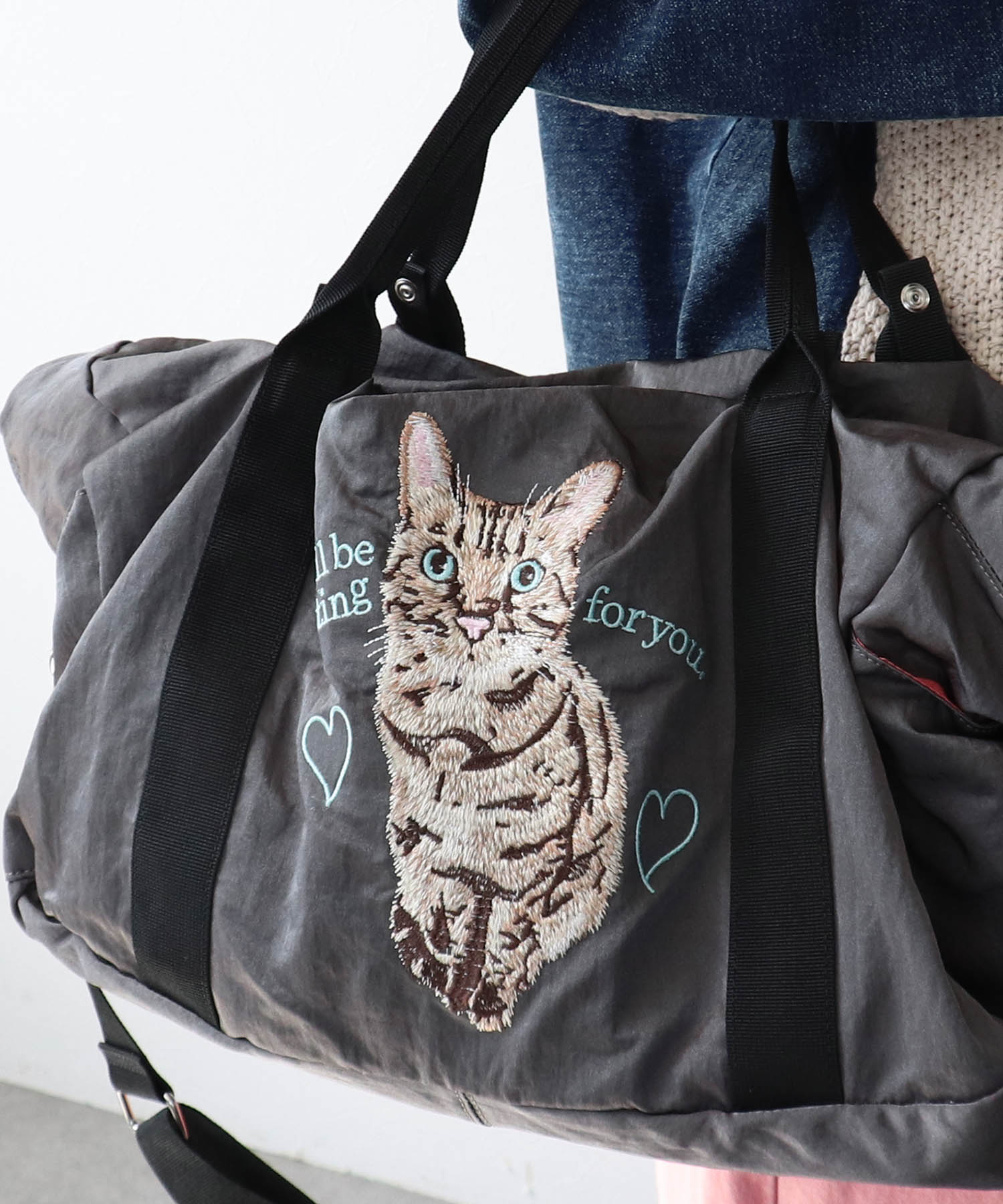 キャリーオン刺繍トラベルボストンBAGⅡ