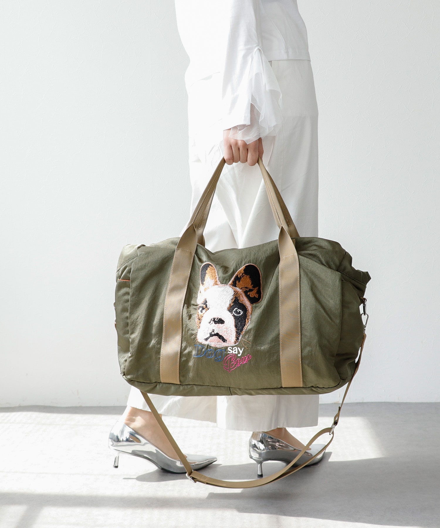 キャリーオン刺繍トラベルボストンBAGⅡ