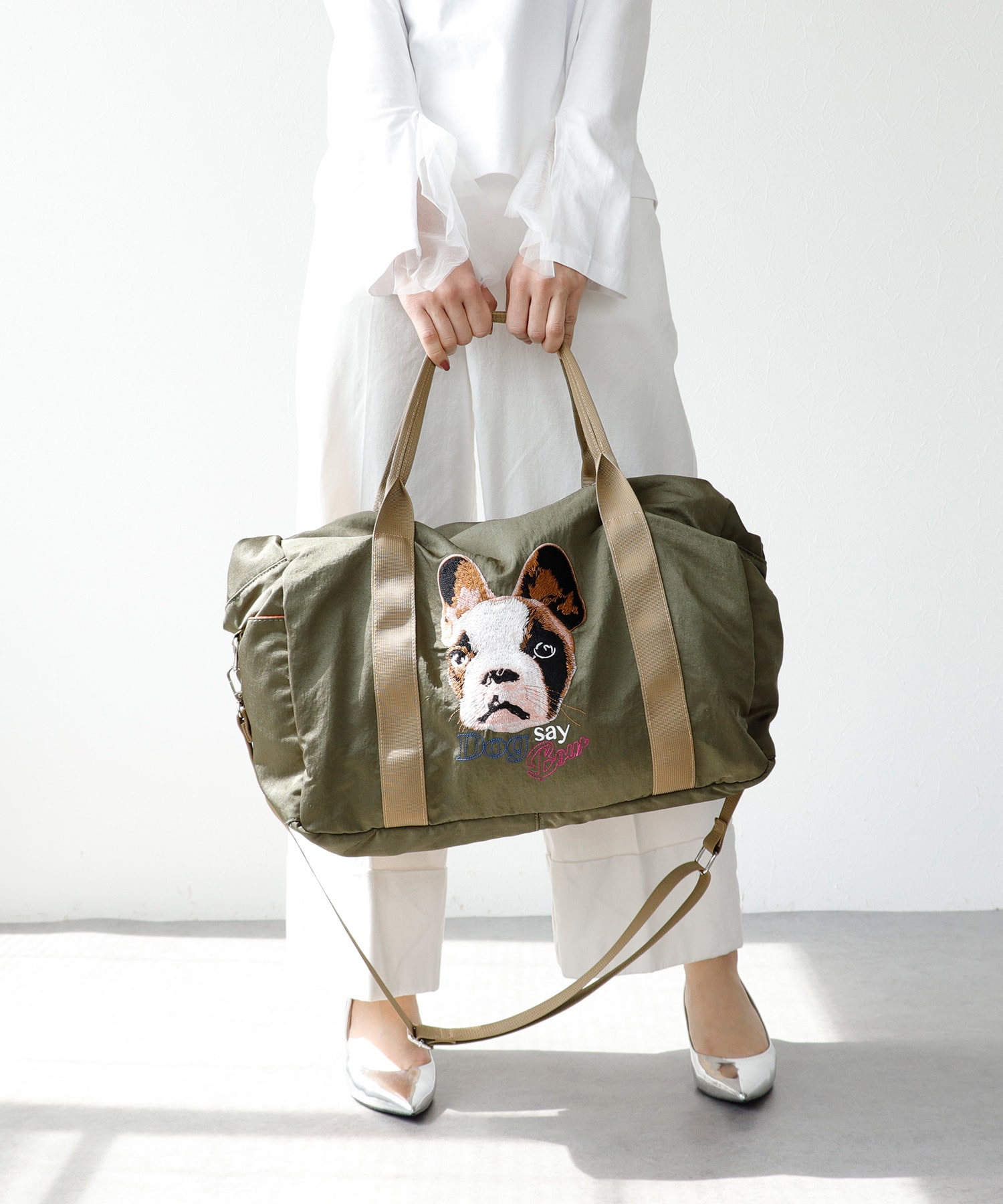 キャリーオン刺繍トラベルボストンBAGⅡ