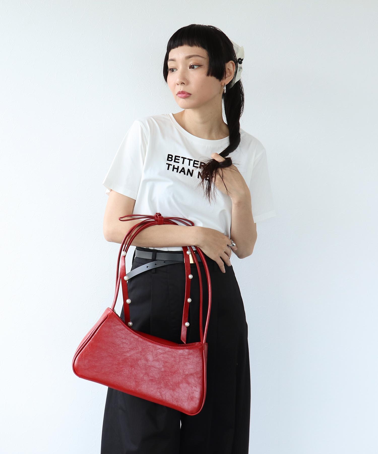 肩リボンエナメルBAG