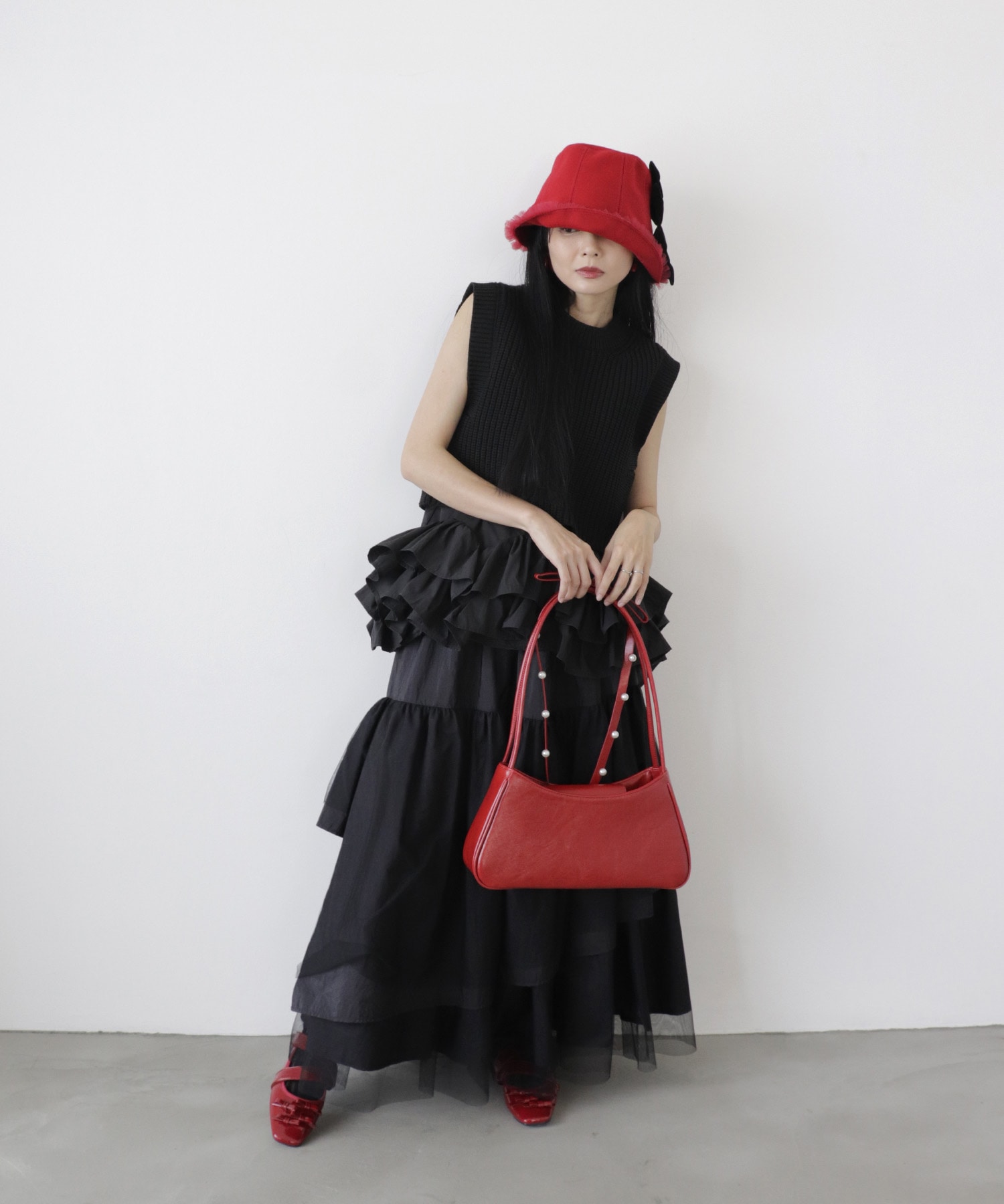 肩リボンエナメルBAG