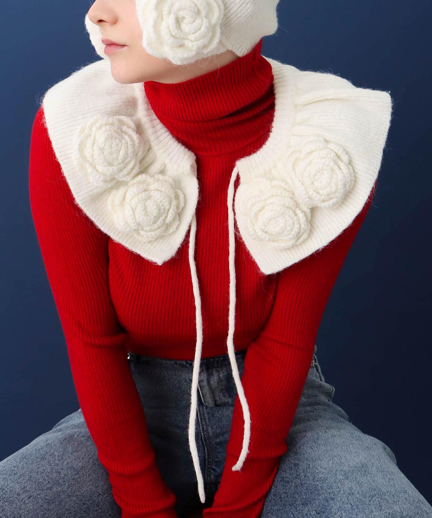 フラワーニットカラー