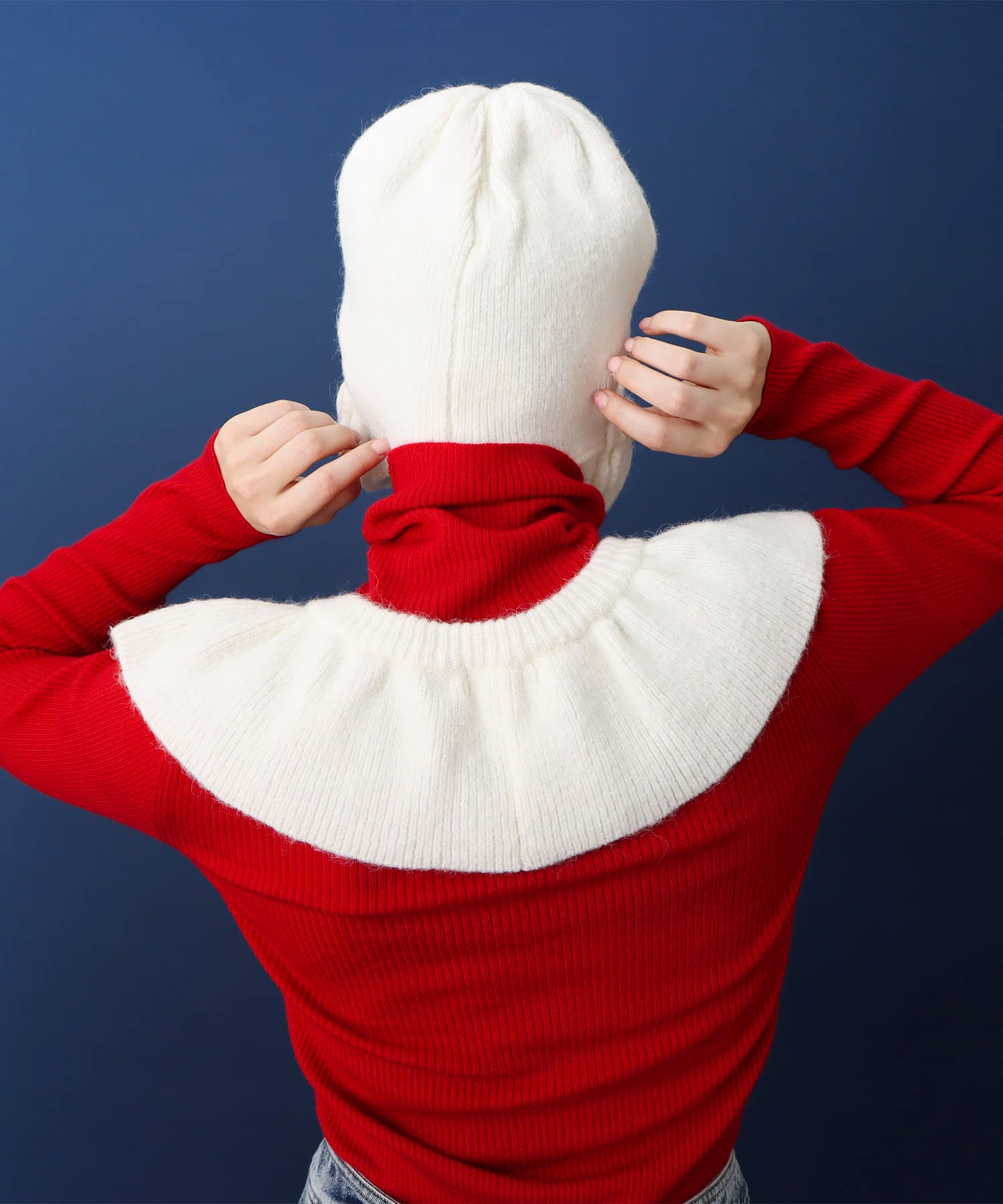 フラワーニットカラー