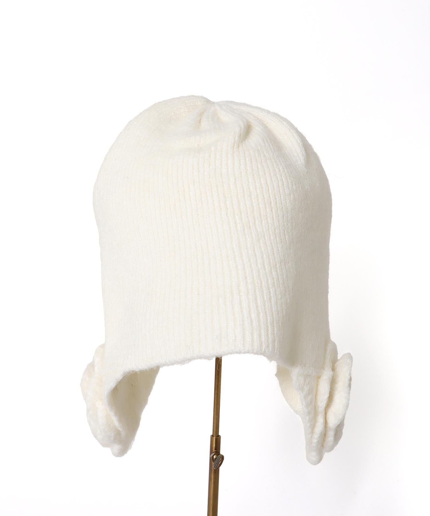 フラワーニット帽