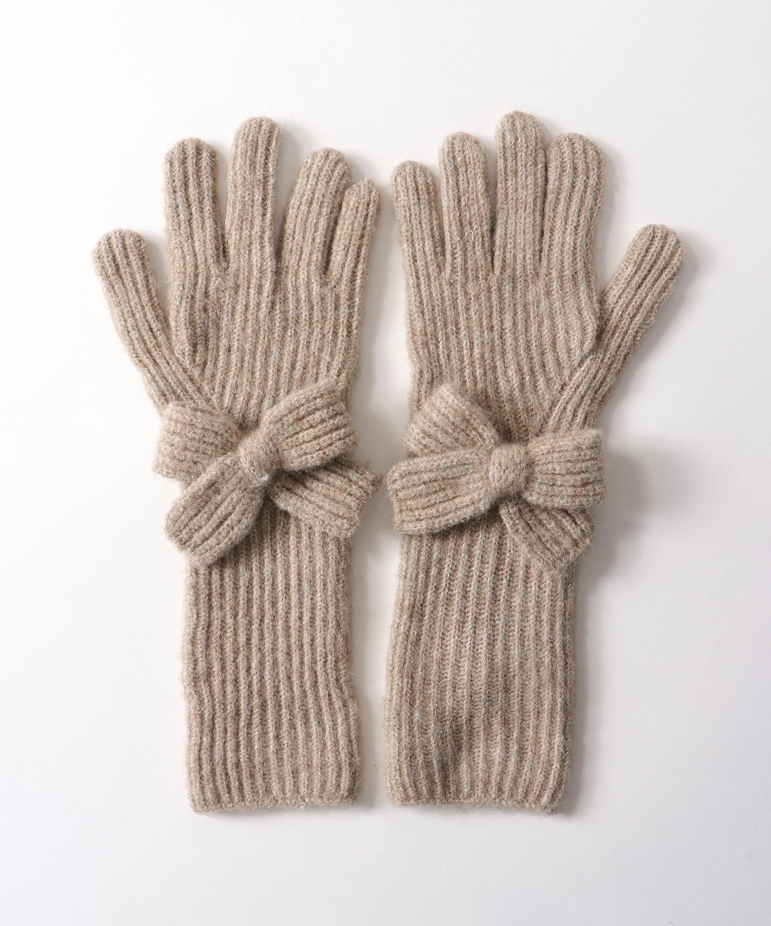 ロングニットリボングローブ