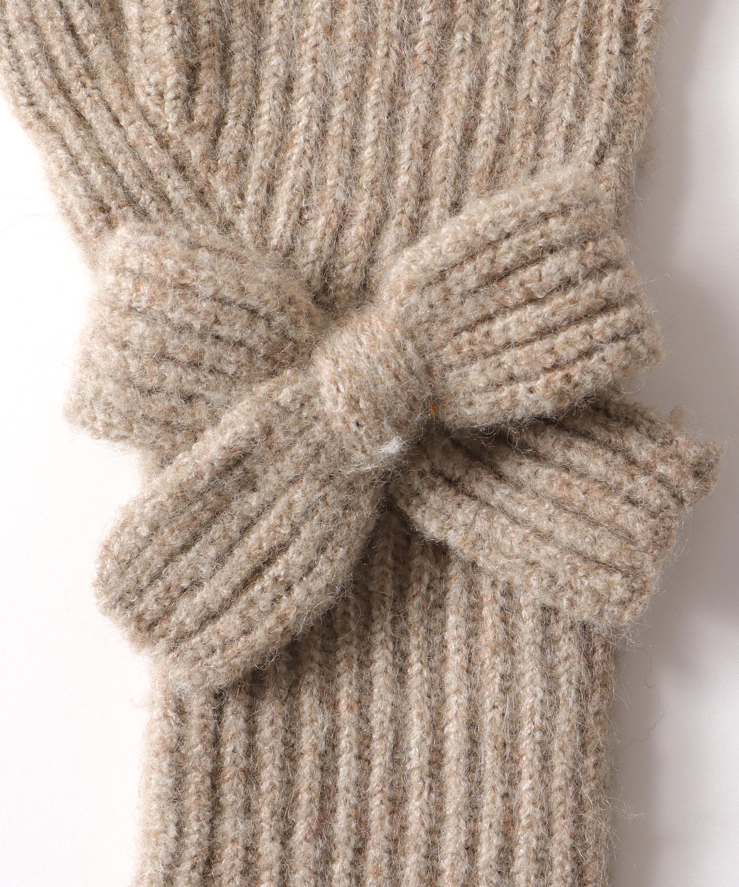 ロングニットリボングローブ