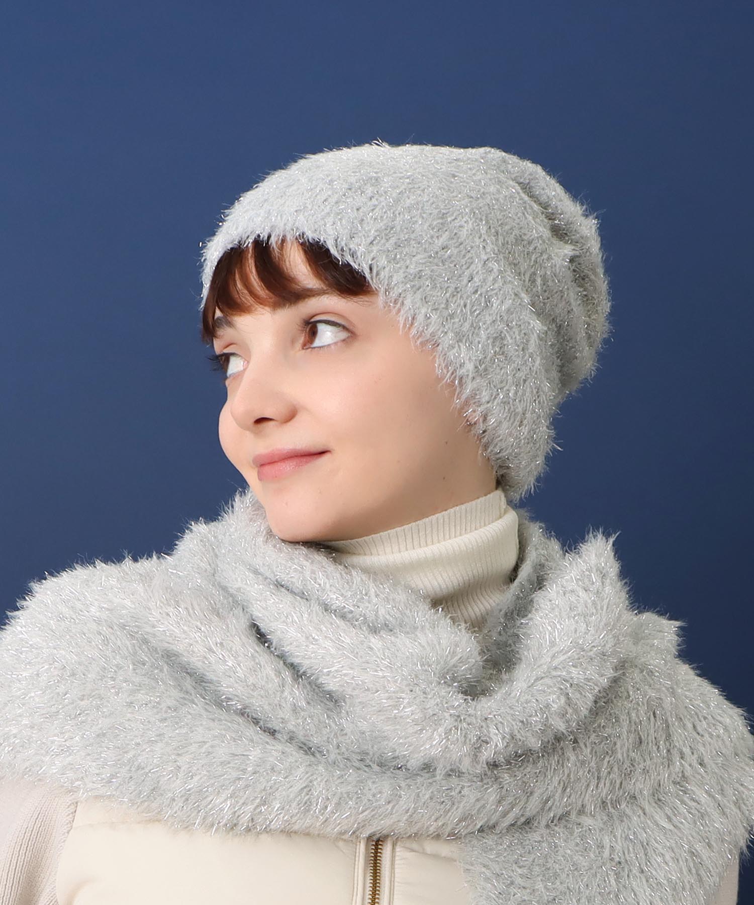 ラメモアフェザーニットワッチ