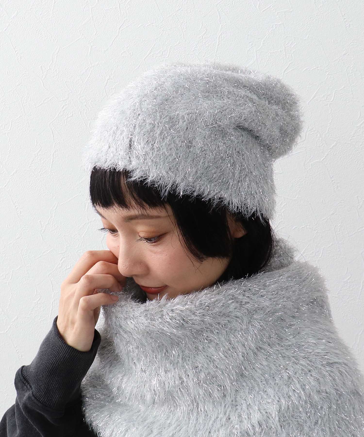 ラメモアフェザーニットワッチ