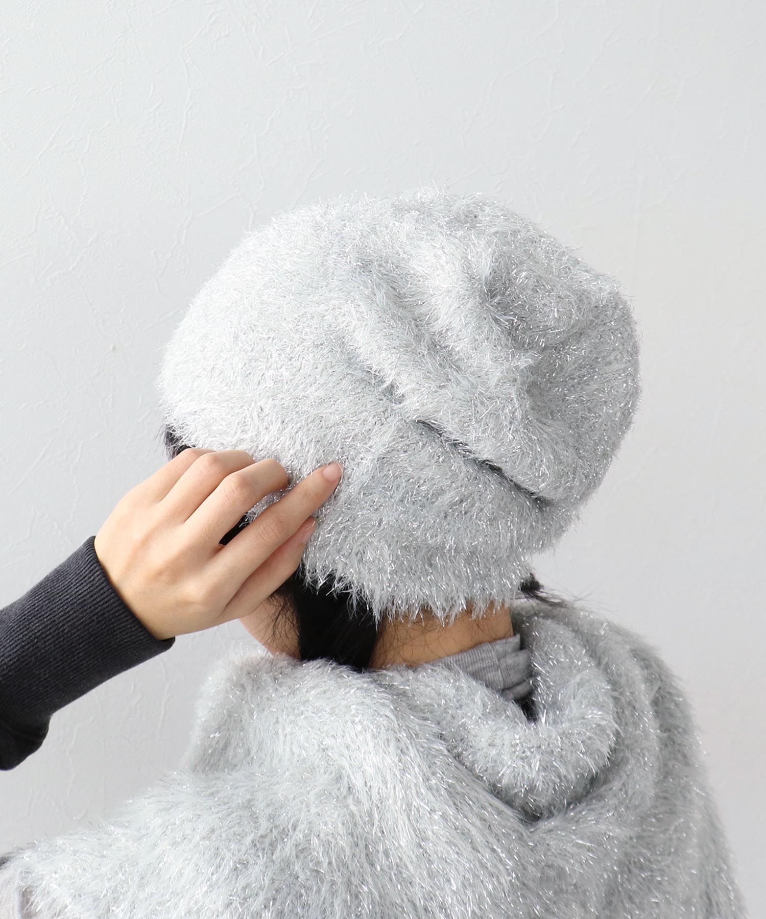 ラメモアフェザーニットワッチ