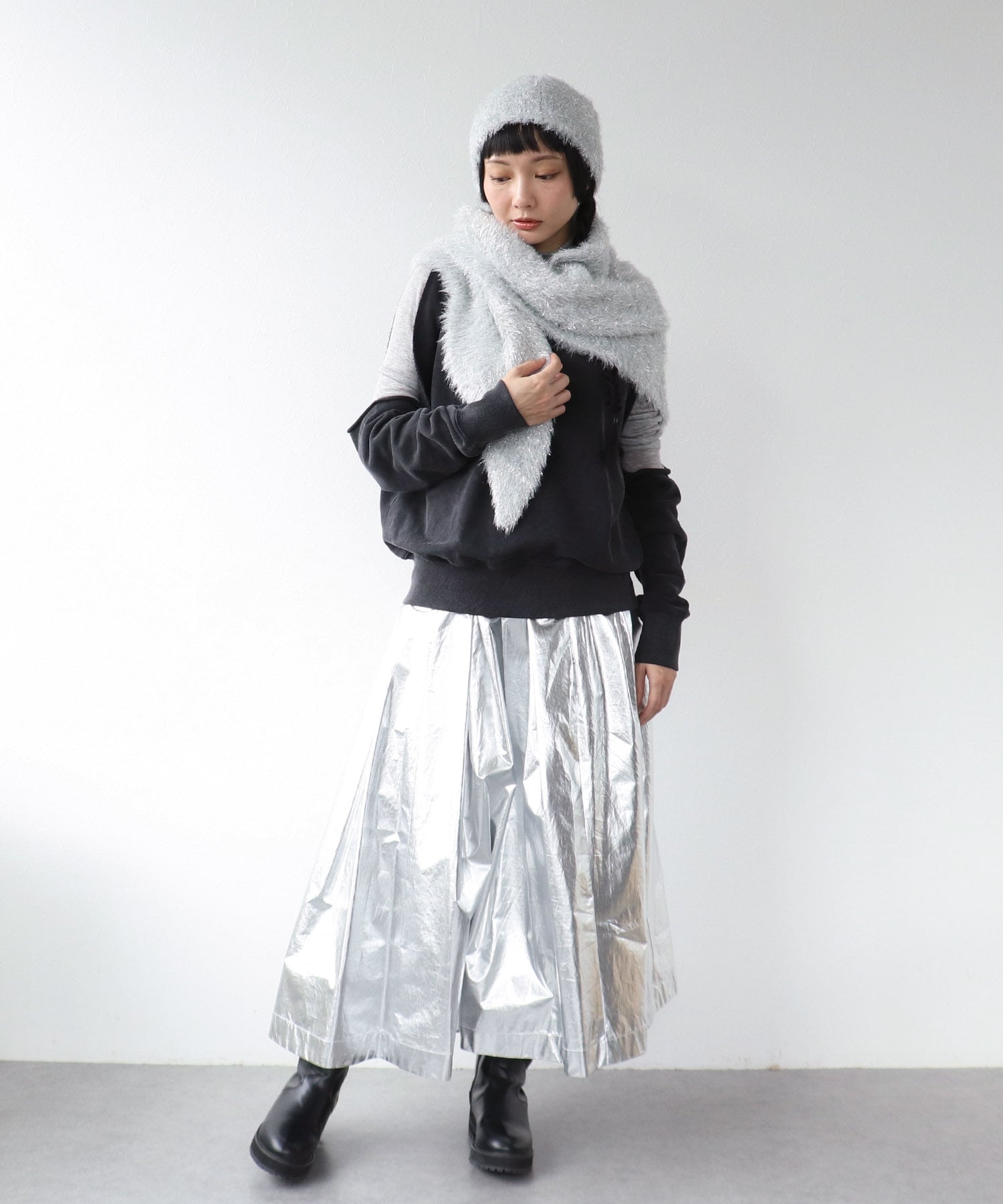 ラメモアフェザーニットワッチ