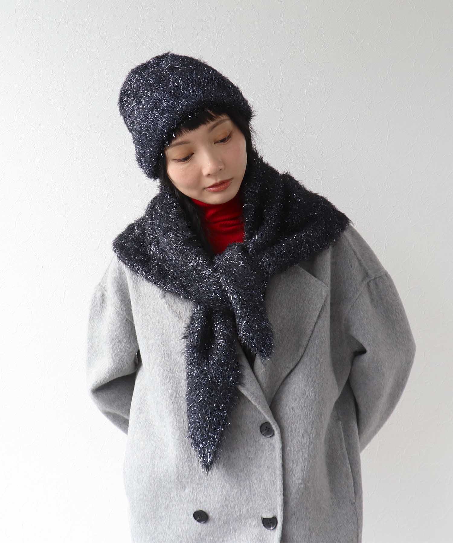 ラメモアフェザーニットワッチ