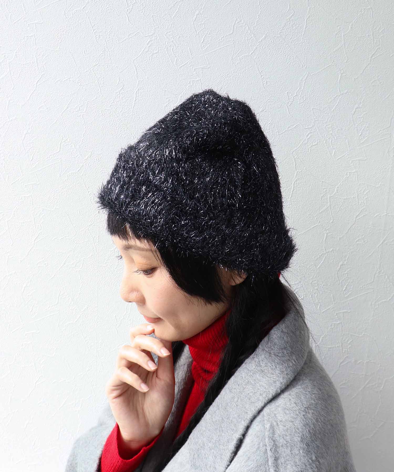 ラメモアフェザーニットワッチ