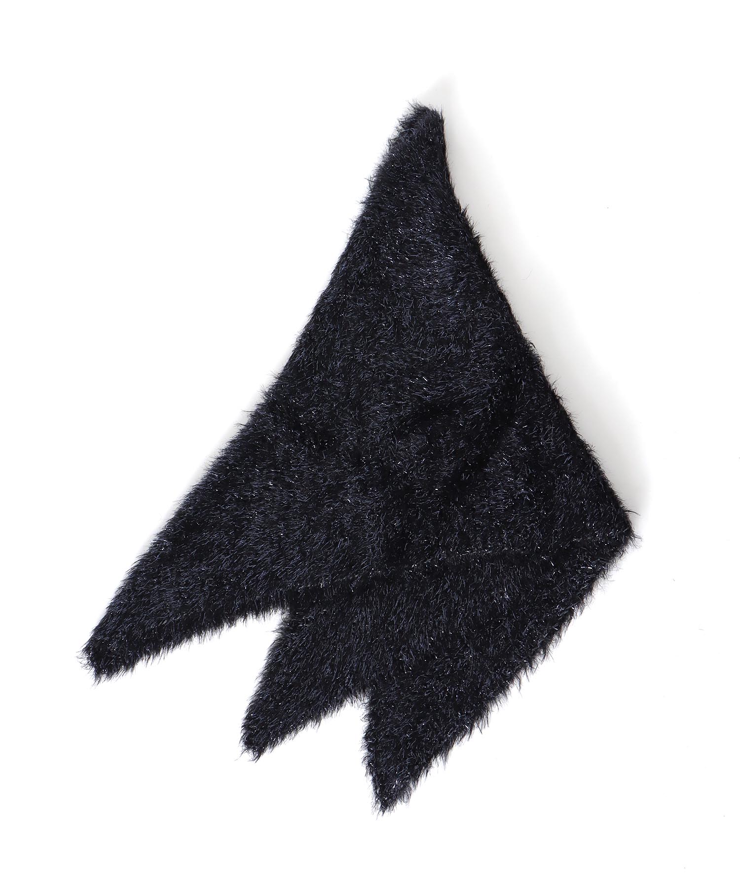 ラメモアフェザーニットストール