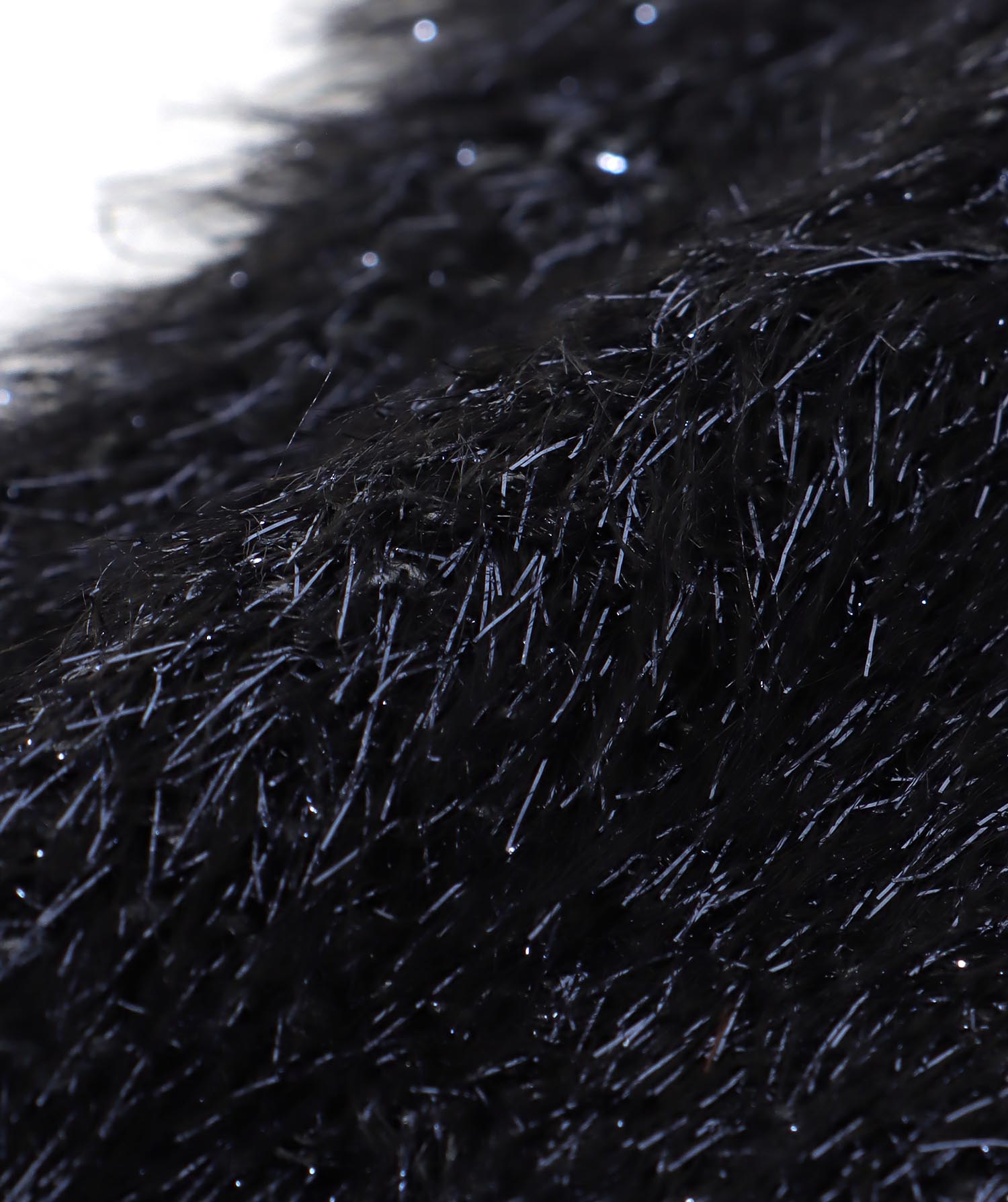 ラメモアフェザーニットストール