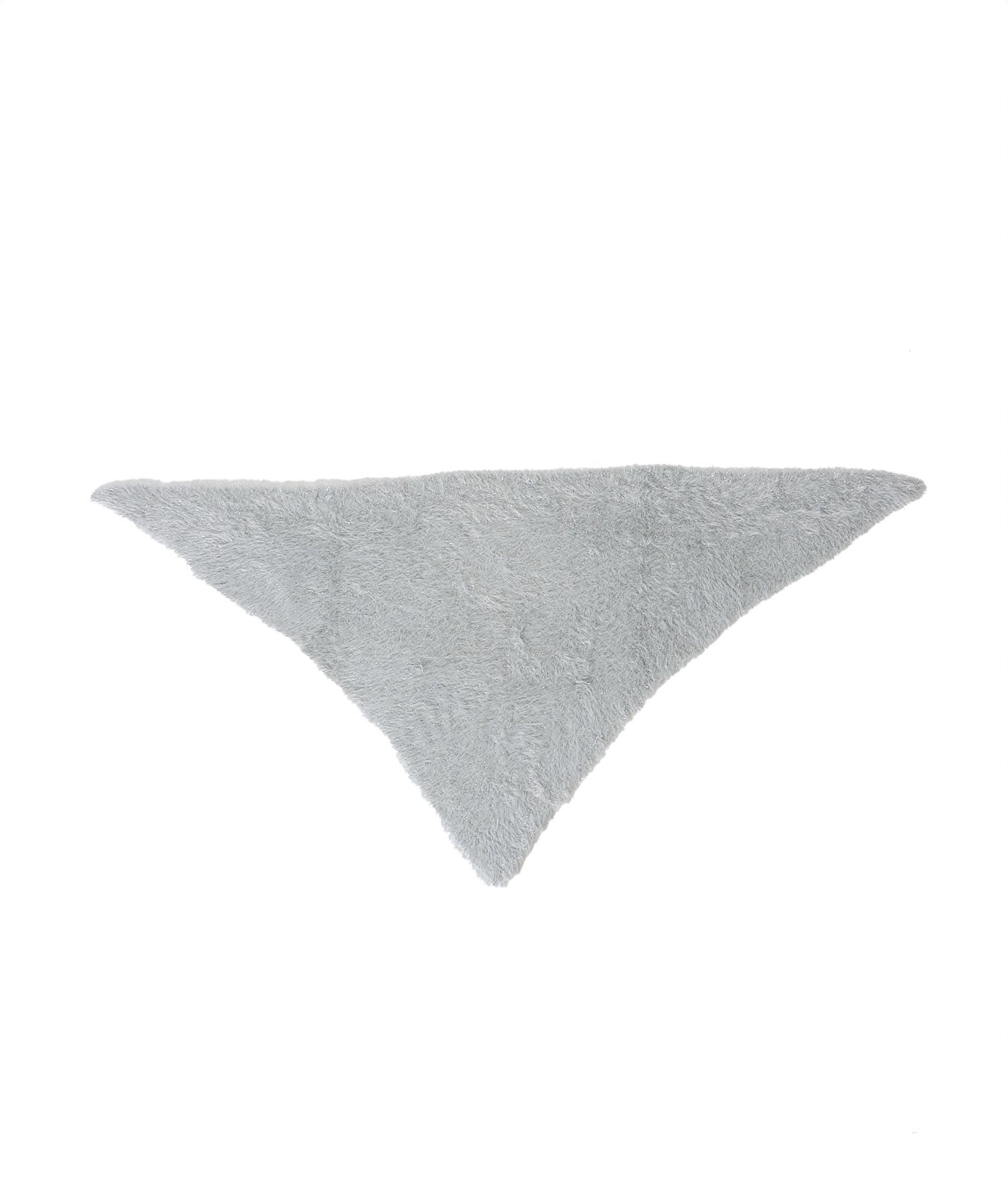 ラメモアフェザーニットストール